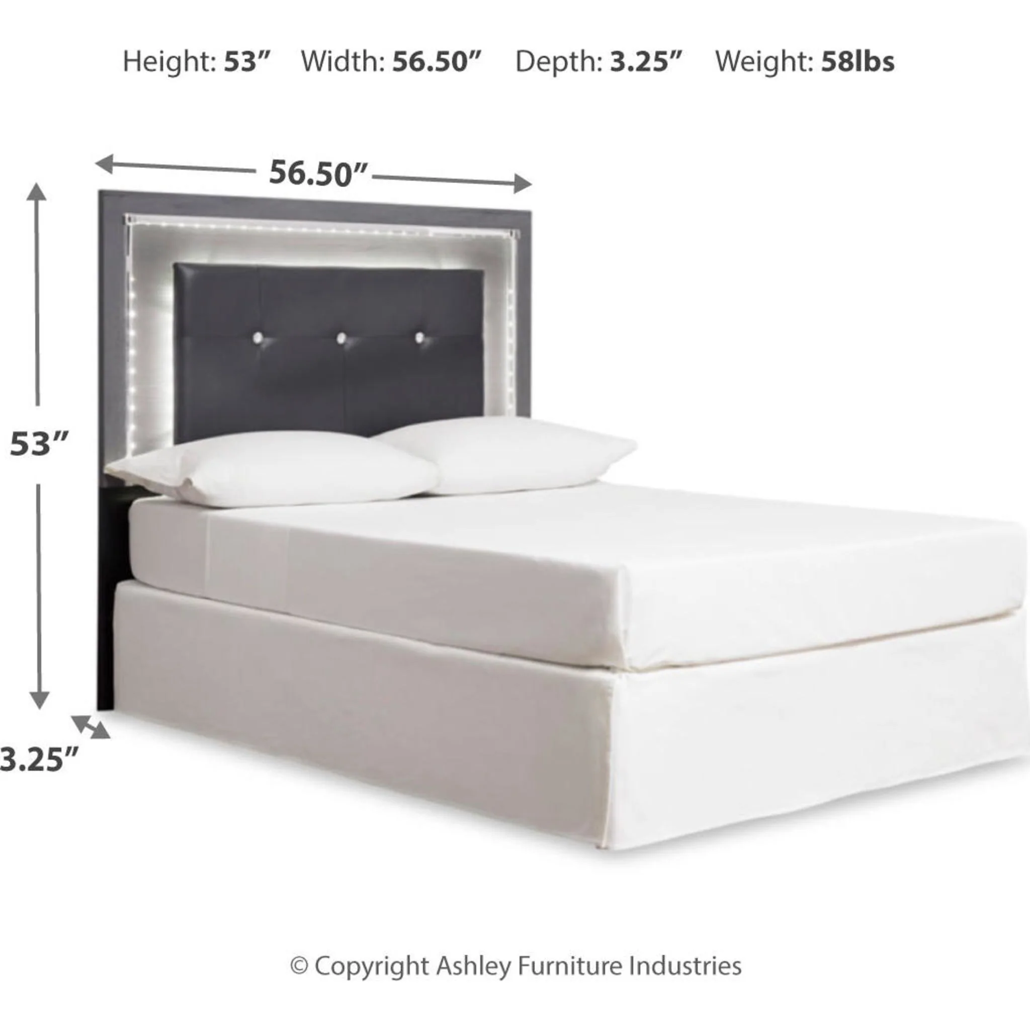Lodanna Full Panel Headboard - Gray - Image 21