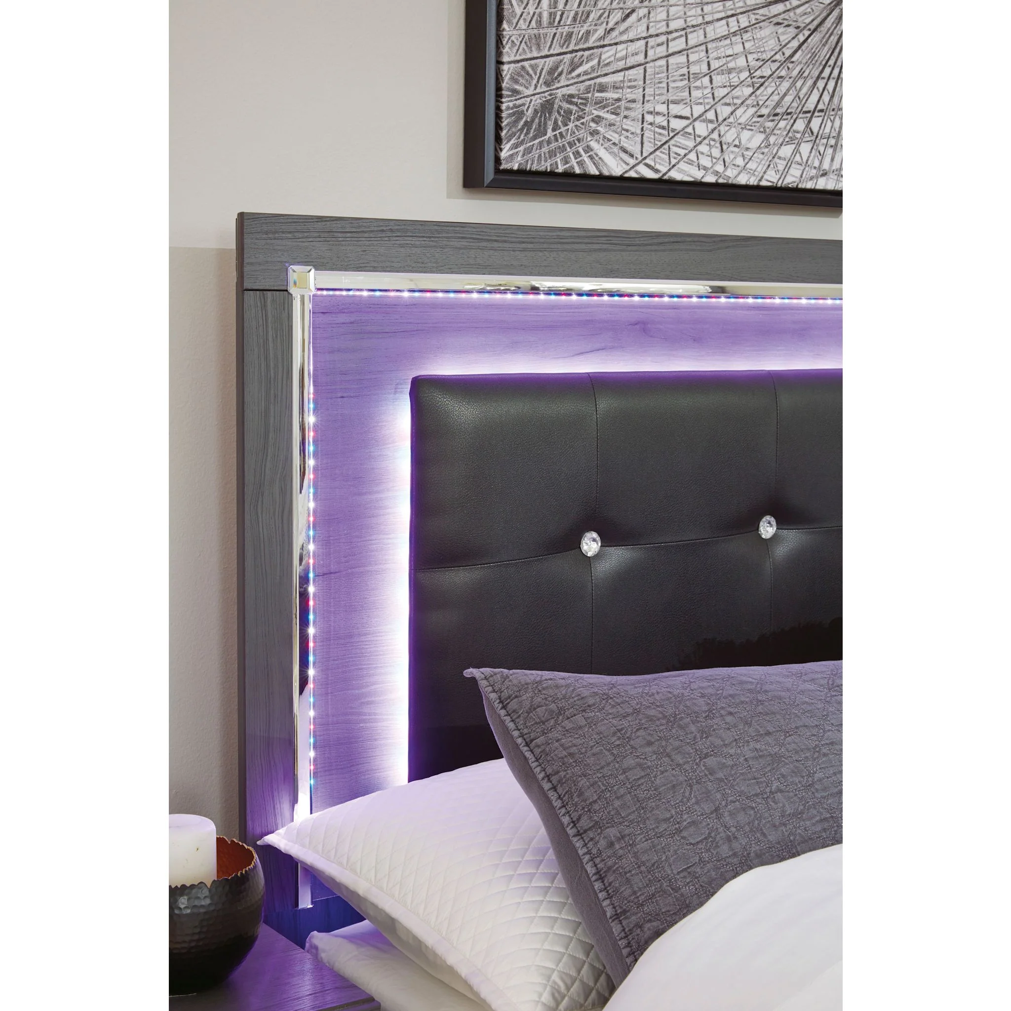 Lodanna Full Panel Headboard - Gray - Image 6