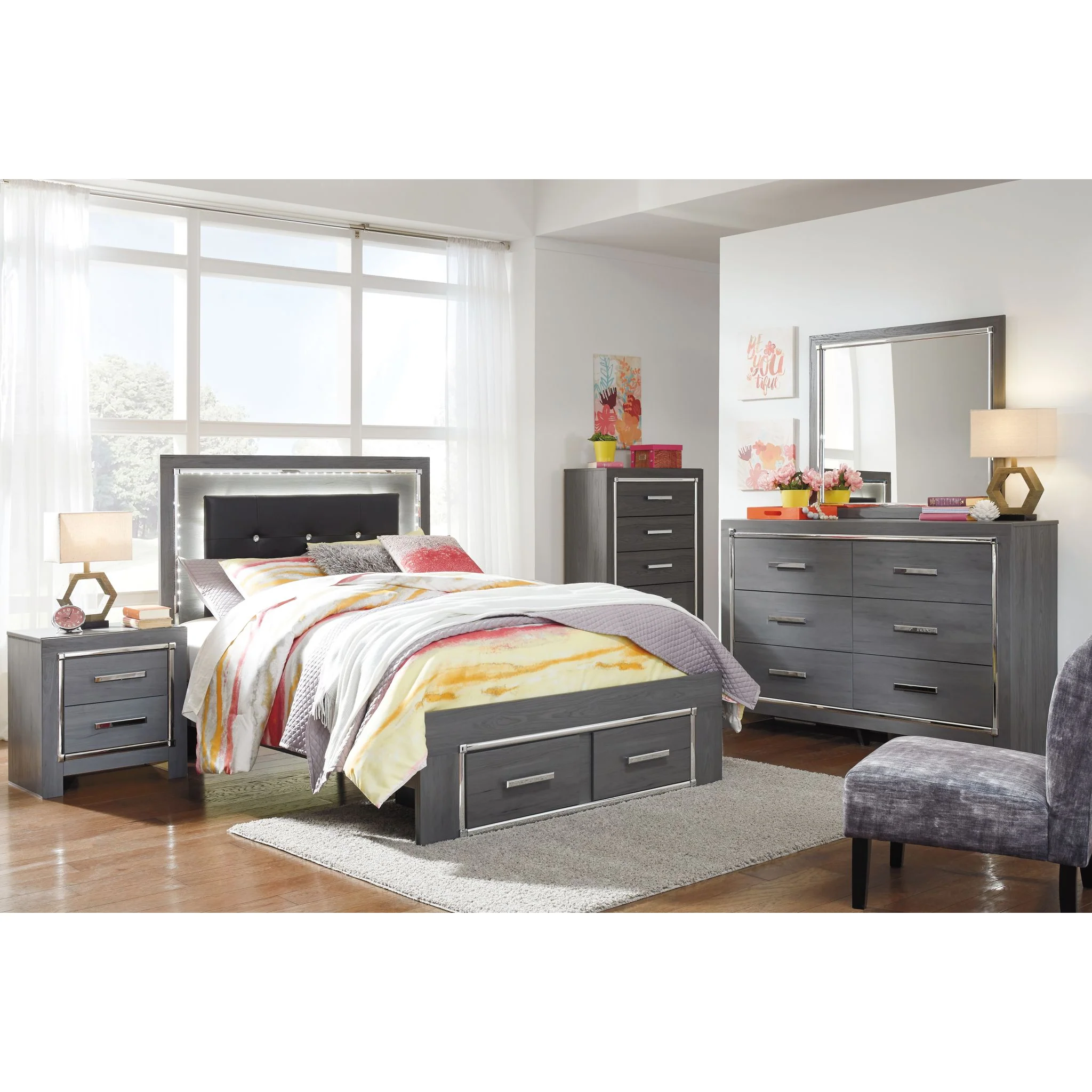 Lodanna Full Storage Bed - Gray - Image 11