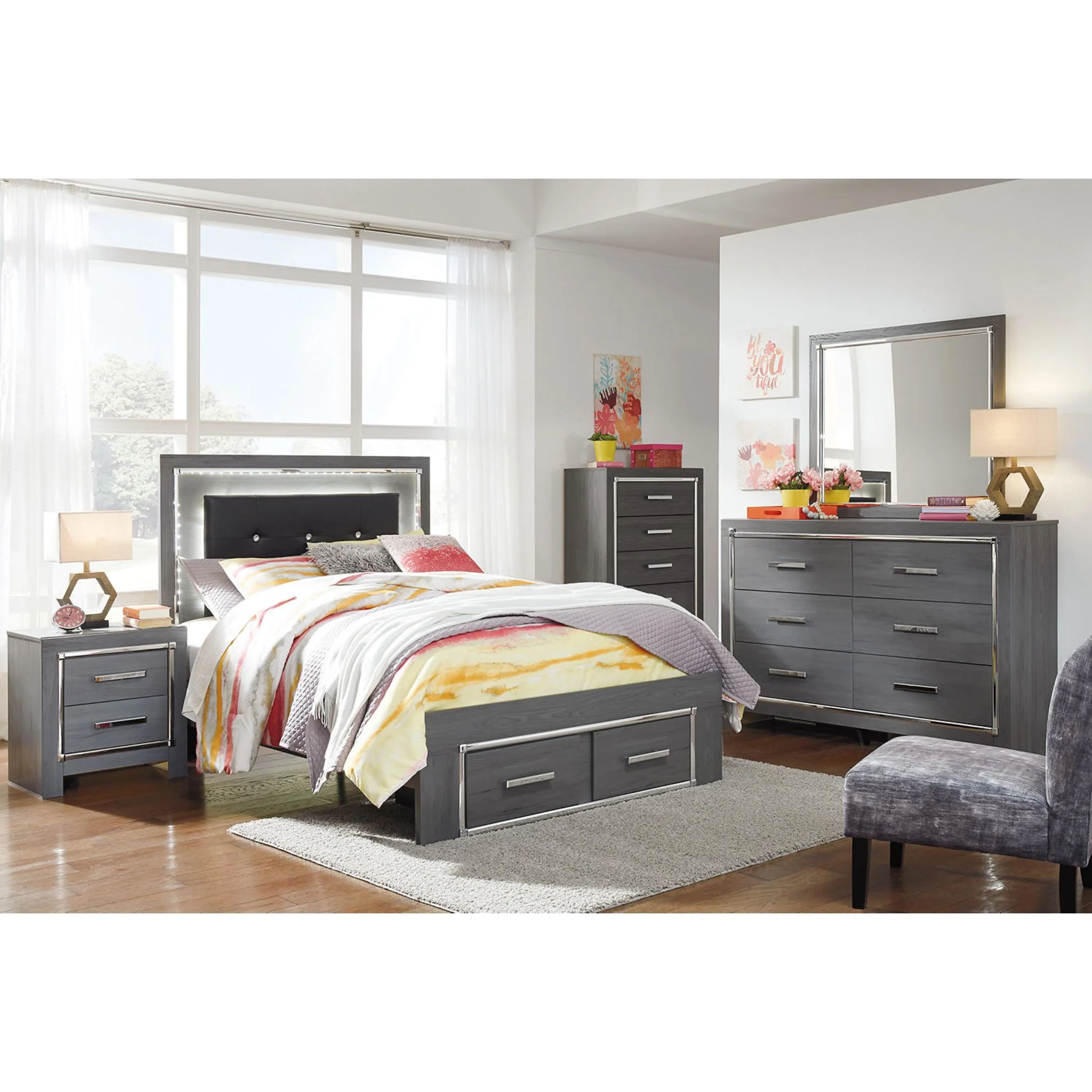 Lodanna Full Storage Bed - Gray - Image 13