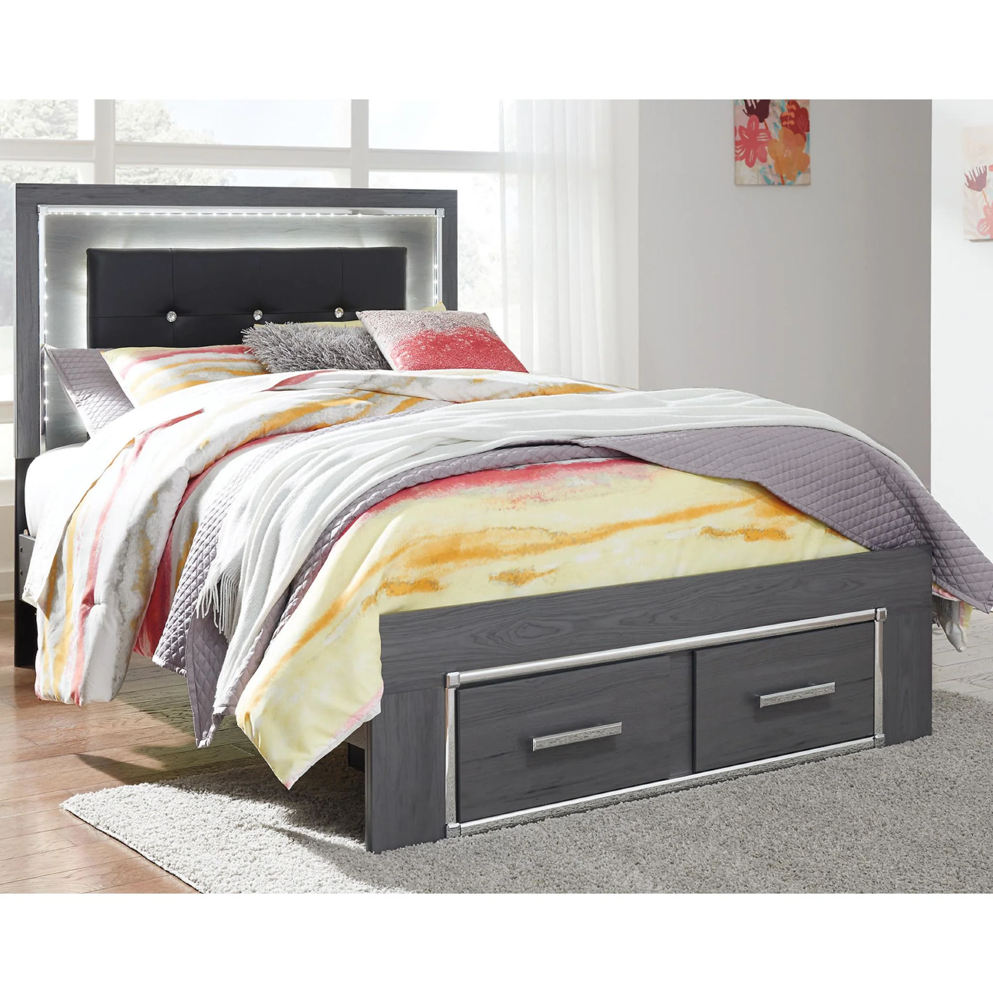 Lodanna Full Storage Bed - Gray - Image 15
