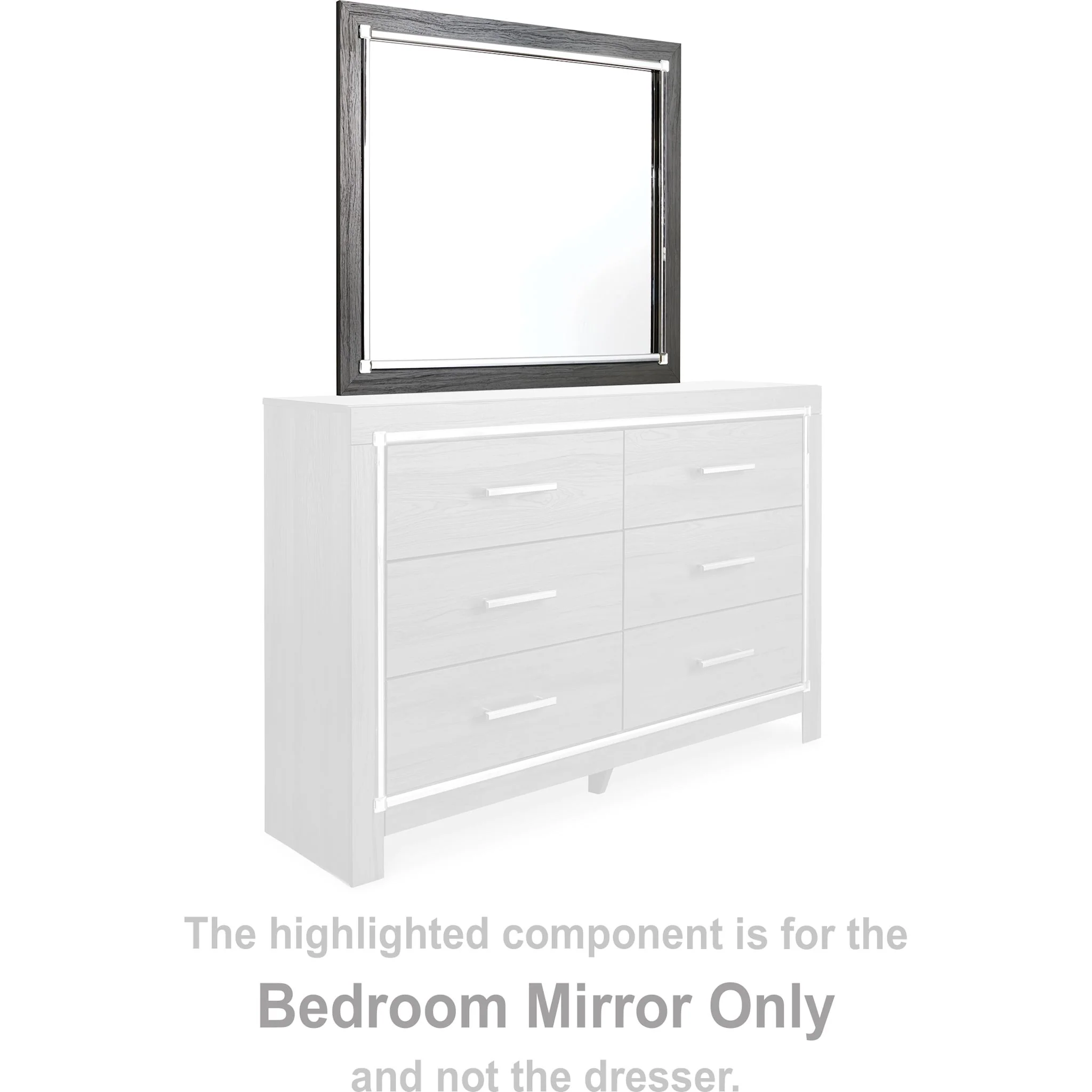 Lodanna Mirror - Gray - Image 2