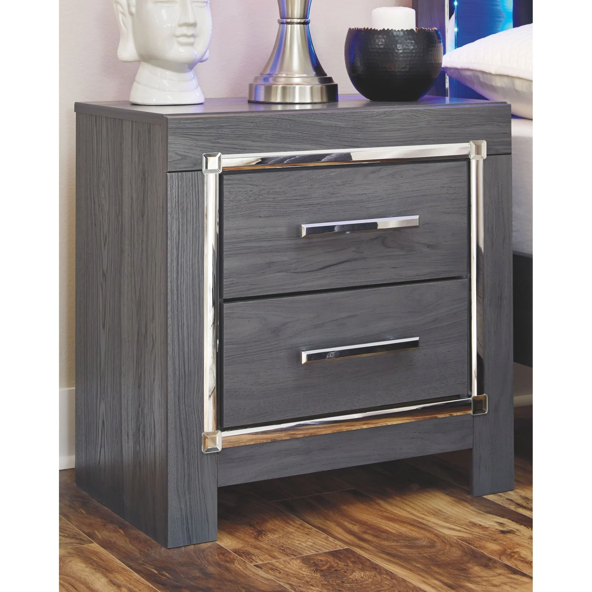 Lodanna Nightstand - Gray - Image 2