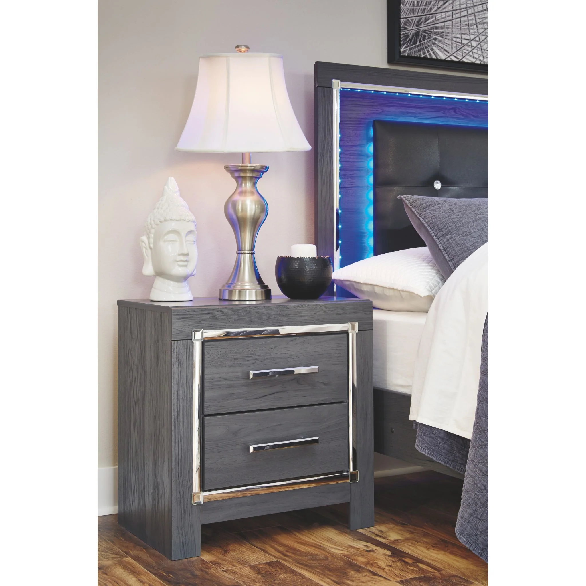 Lodanna Nightstand - Gray - Image 3