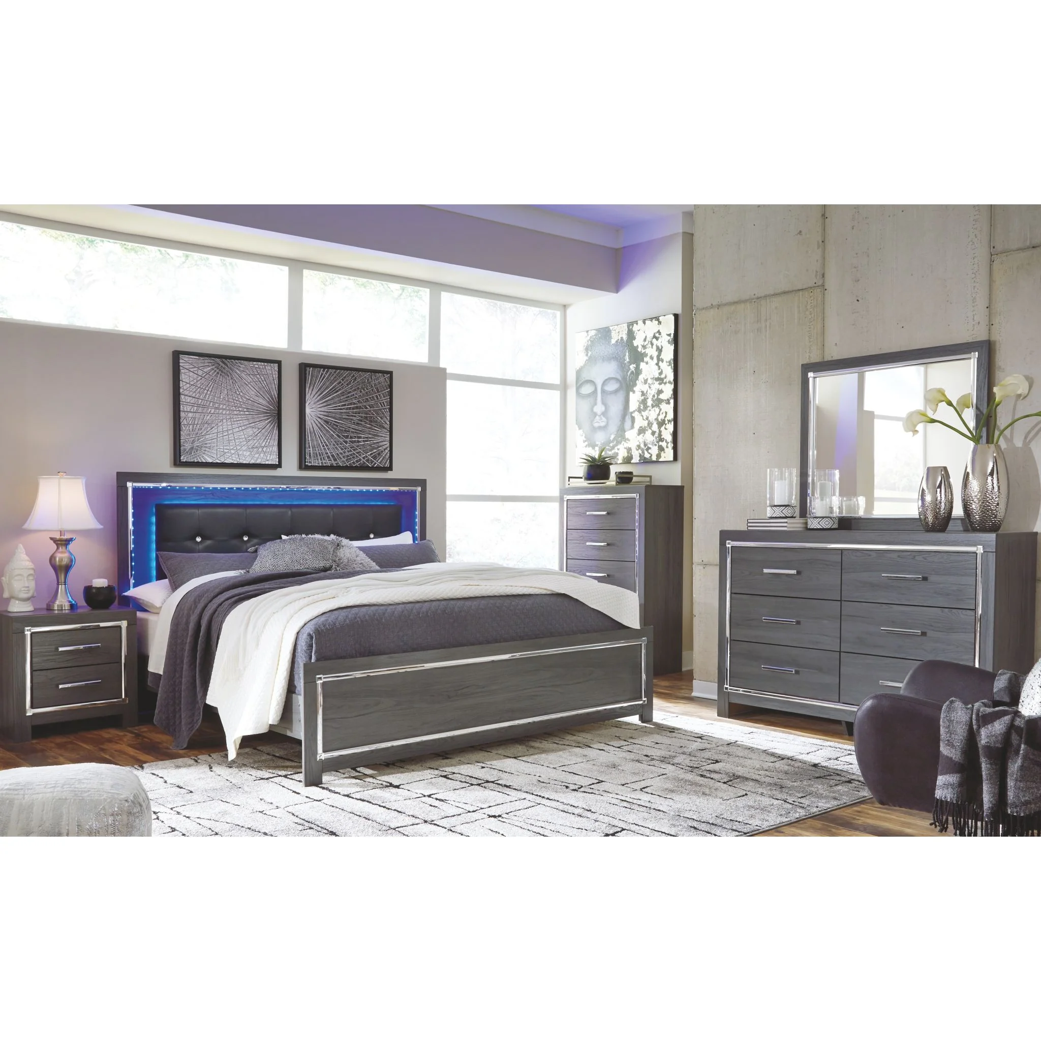 Lodanna Panel Bed - Gray - Image 29