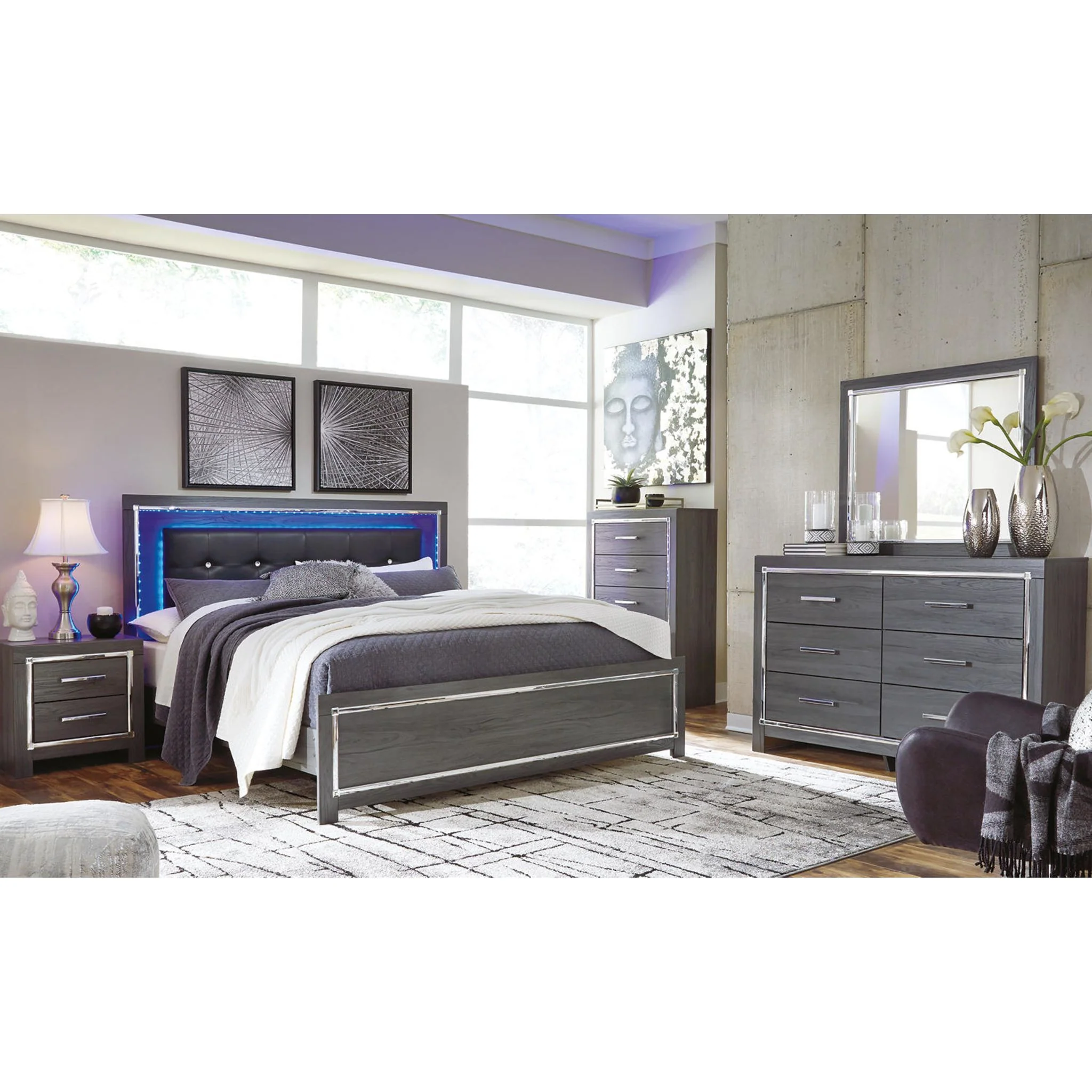 Lodanna Panel Bed - Gray - Image 34