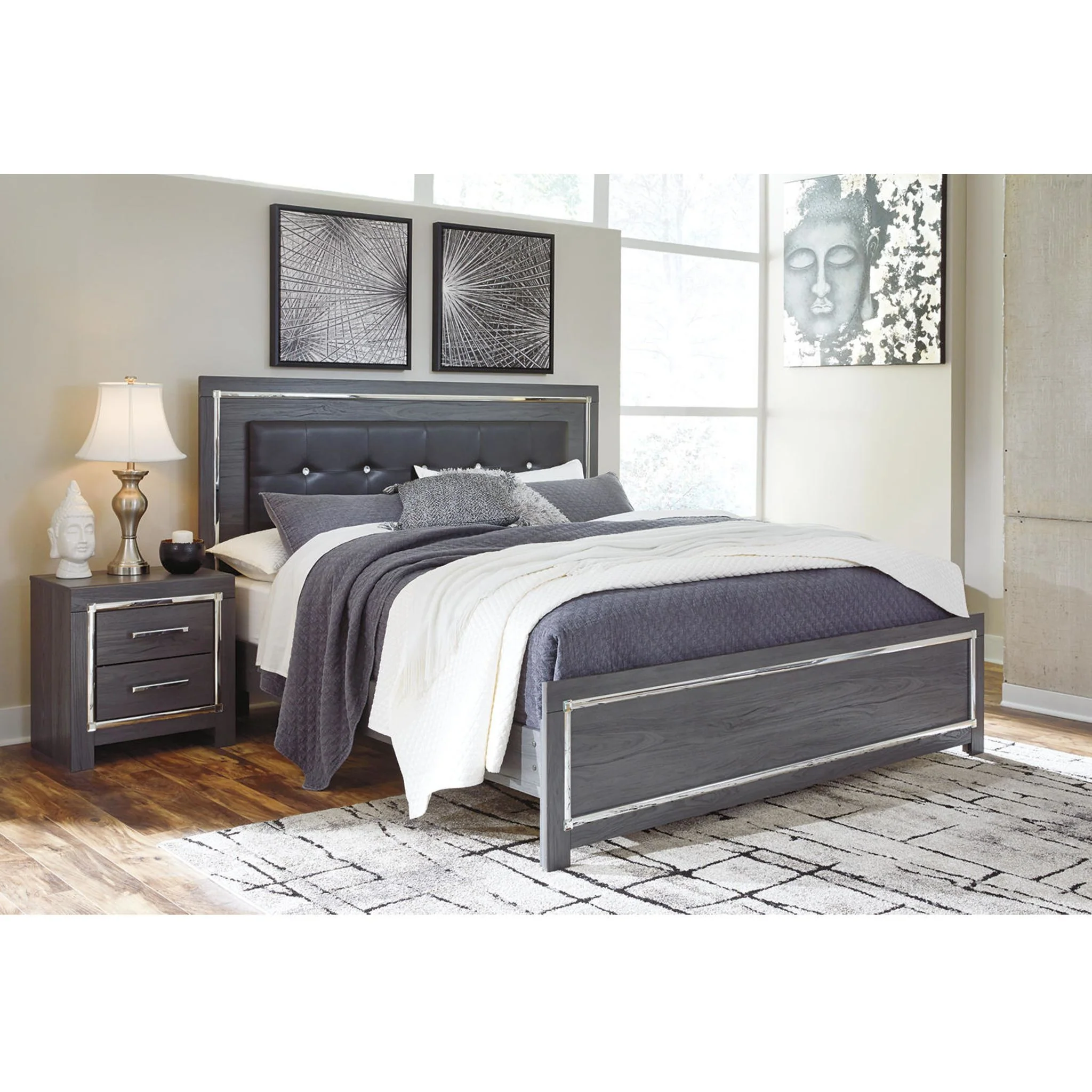 Lodanna Panel Bed - Gray - Image 38