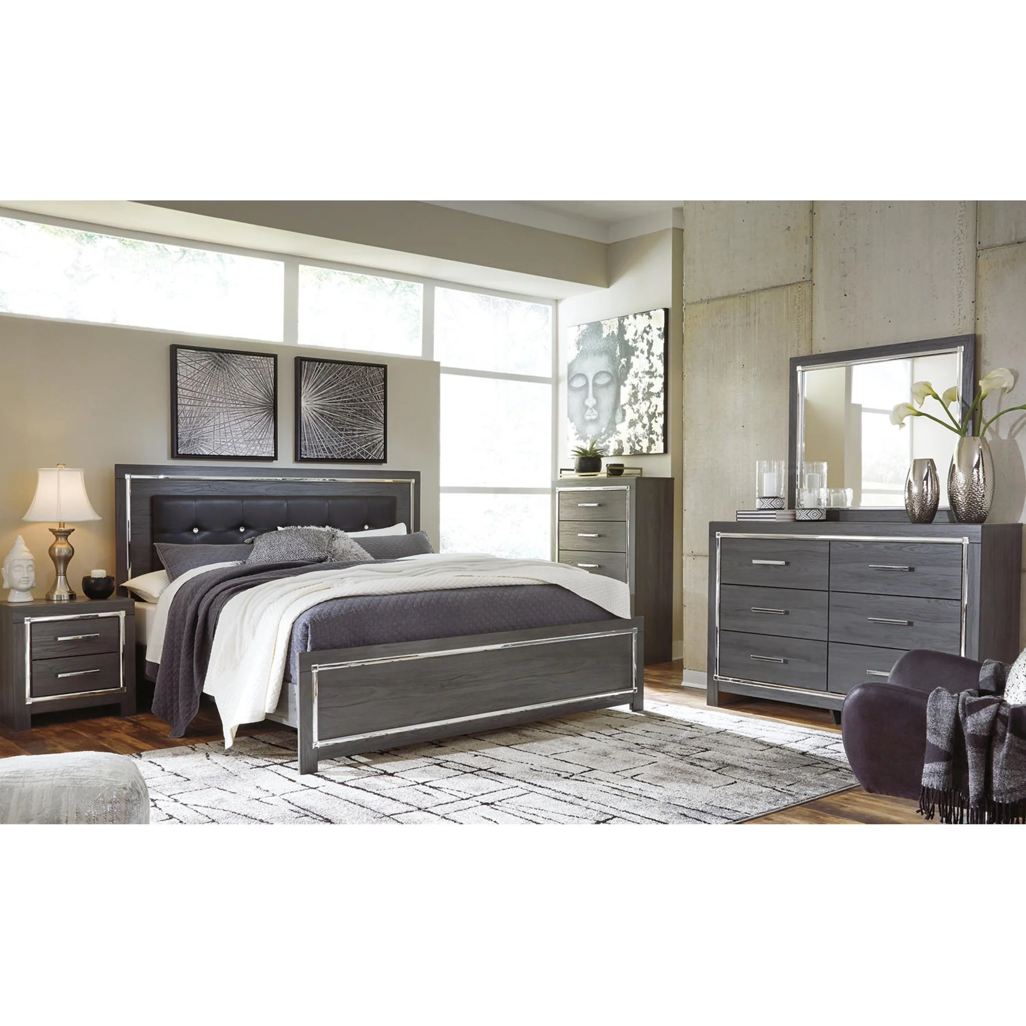 Lodanna Platform Bed - Gray - Image 33