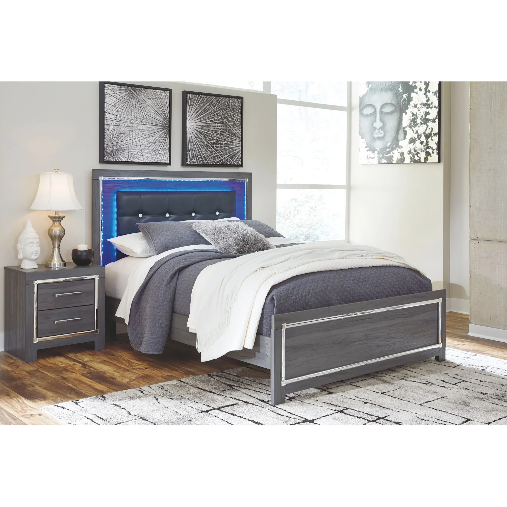 Lodanna Platform Bed - Gray - Image 7