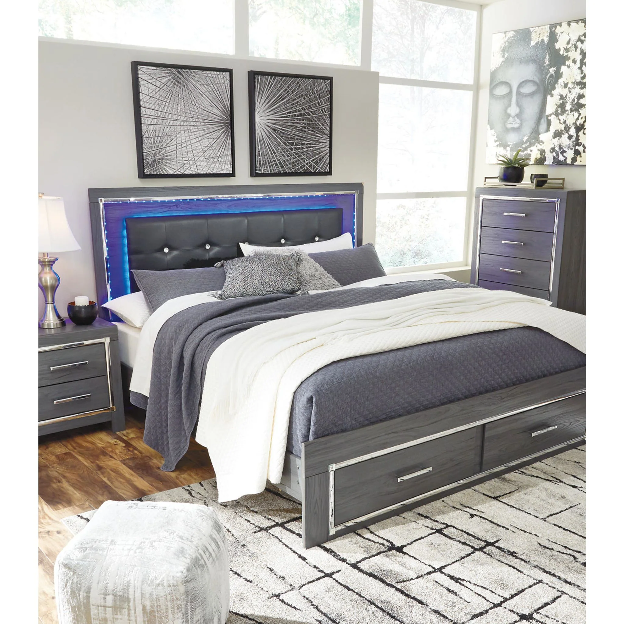 Lodanna Storage Panel Bed - Gray - Image 74