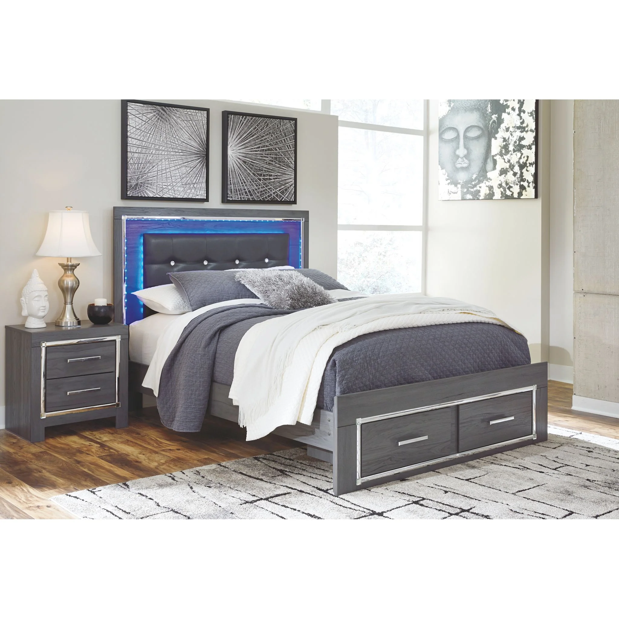 Lodanna Storage Panel Bed - Gray - Image 8