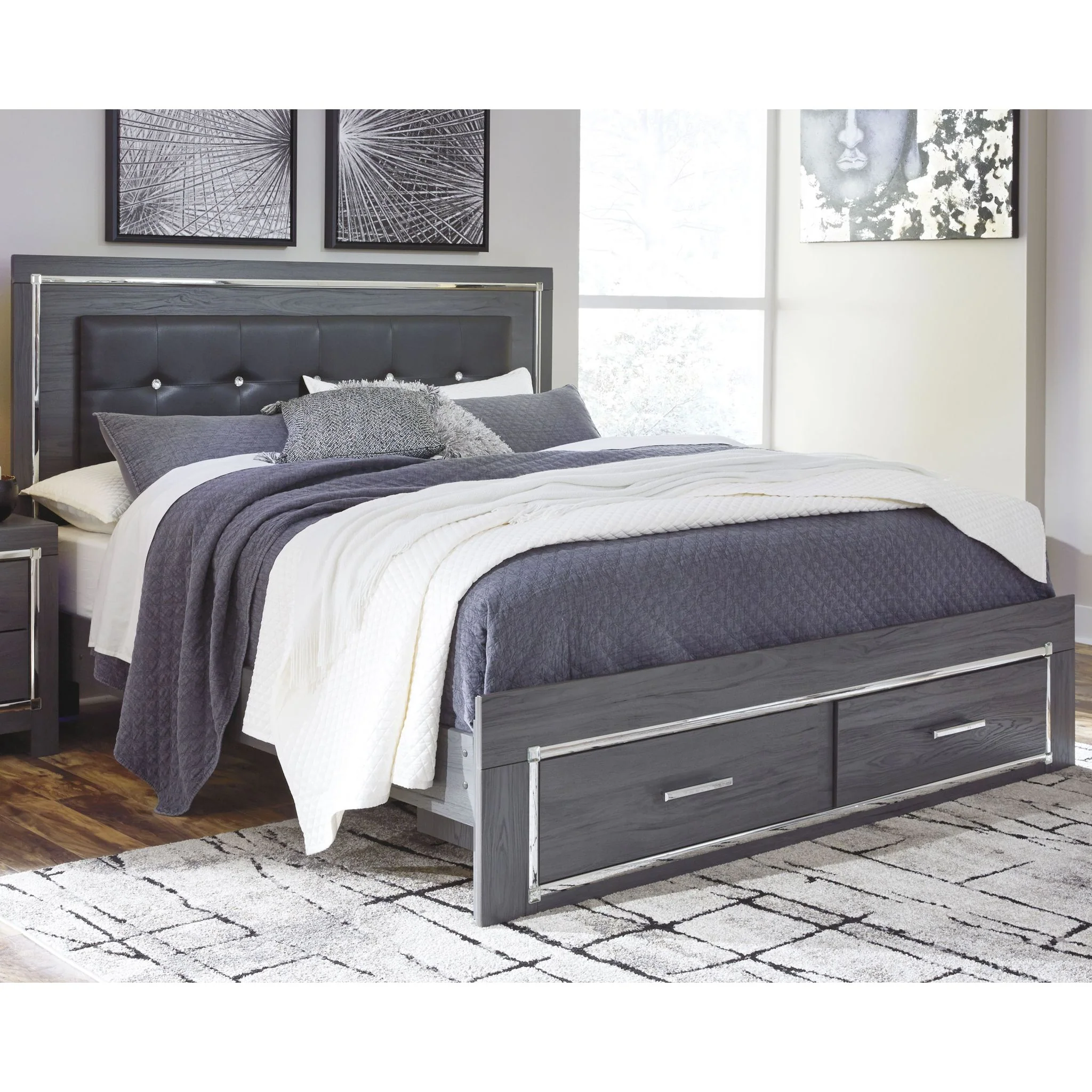 Lodanna Storage Platform Bed - Gray - Image 21
