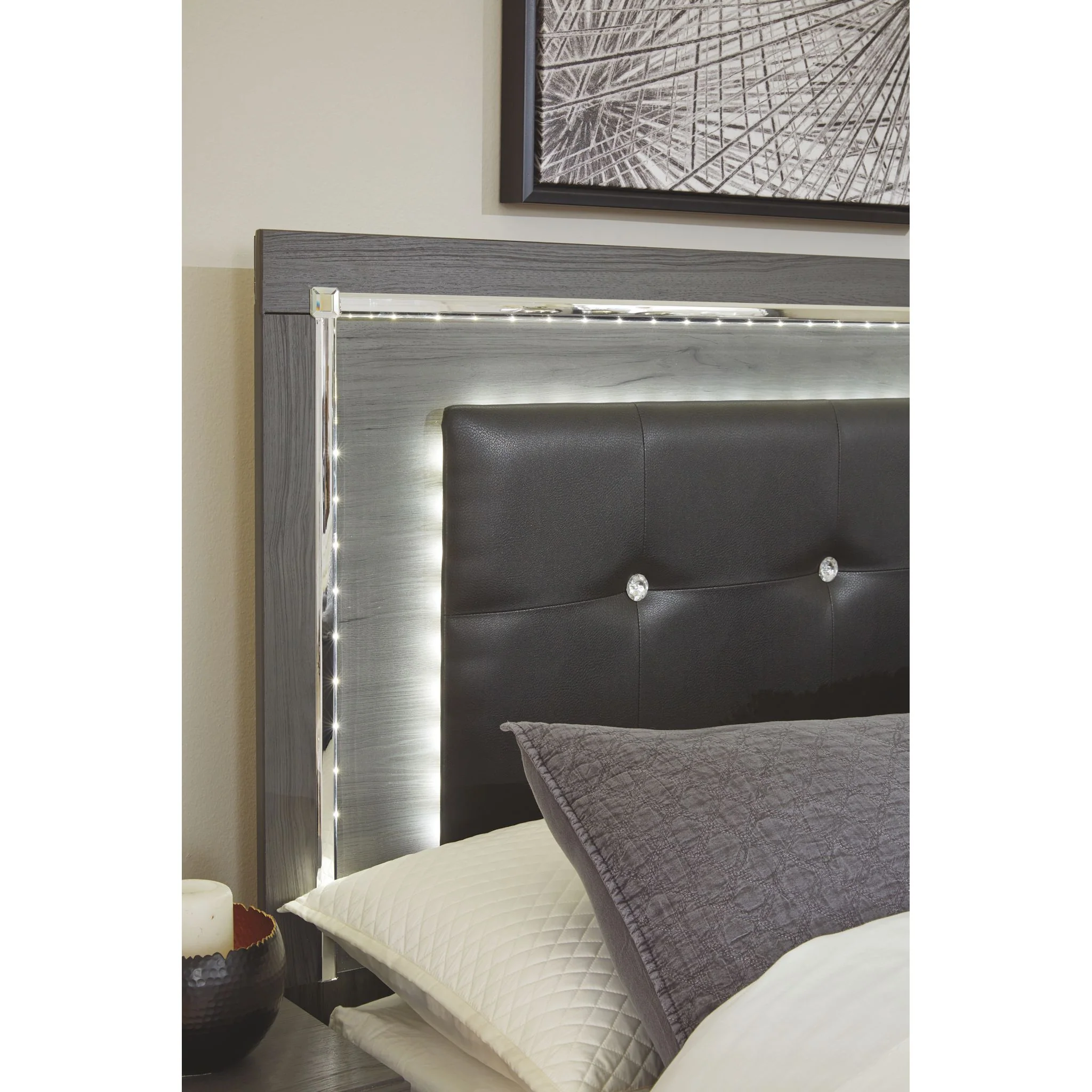 Lodanna Storage Platform Bed - Gray - Image 5