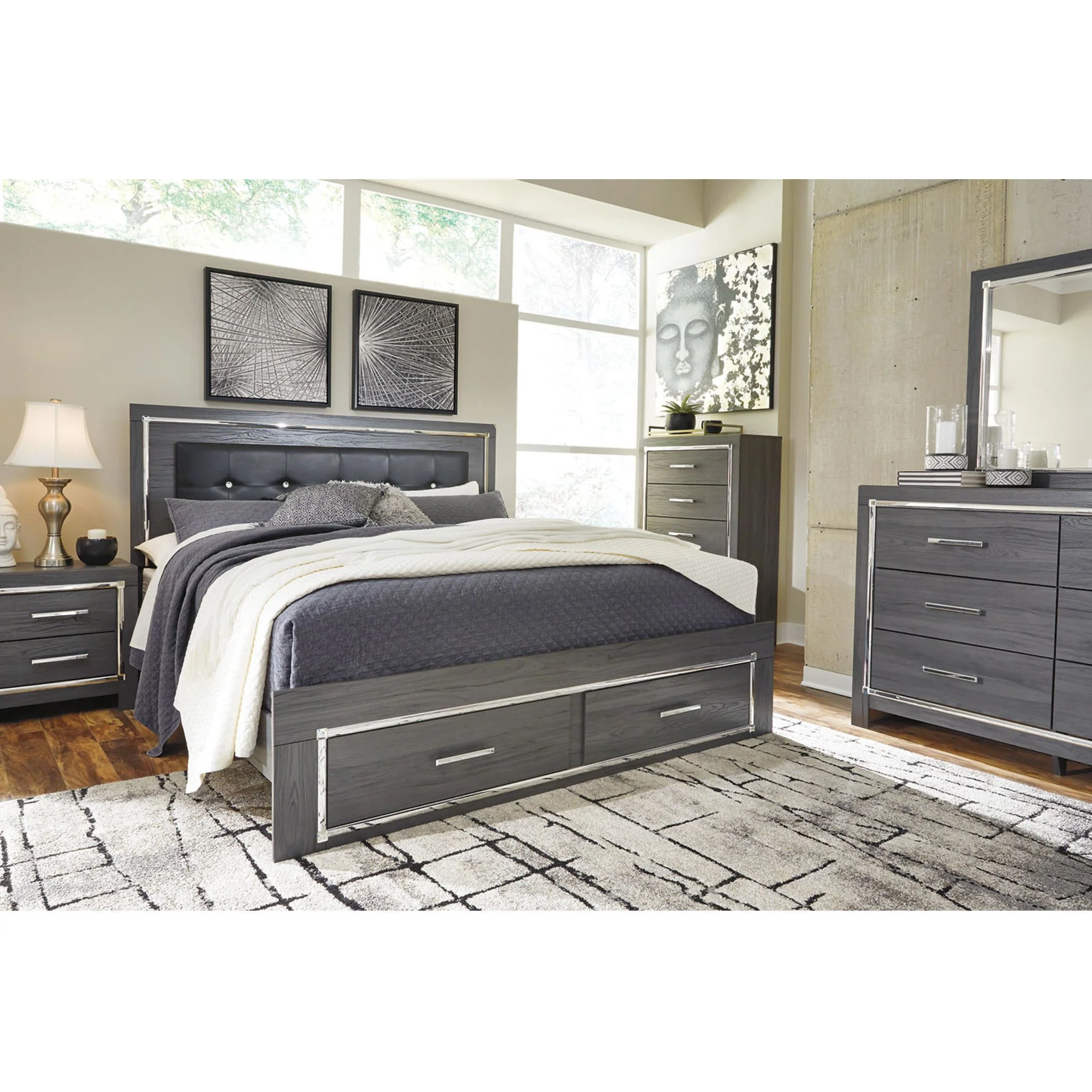 Lodanna Storage Platform Bed - Gray - Image 70