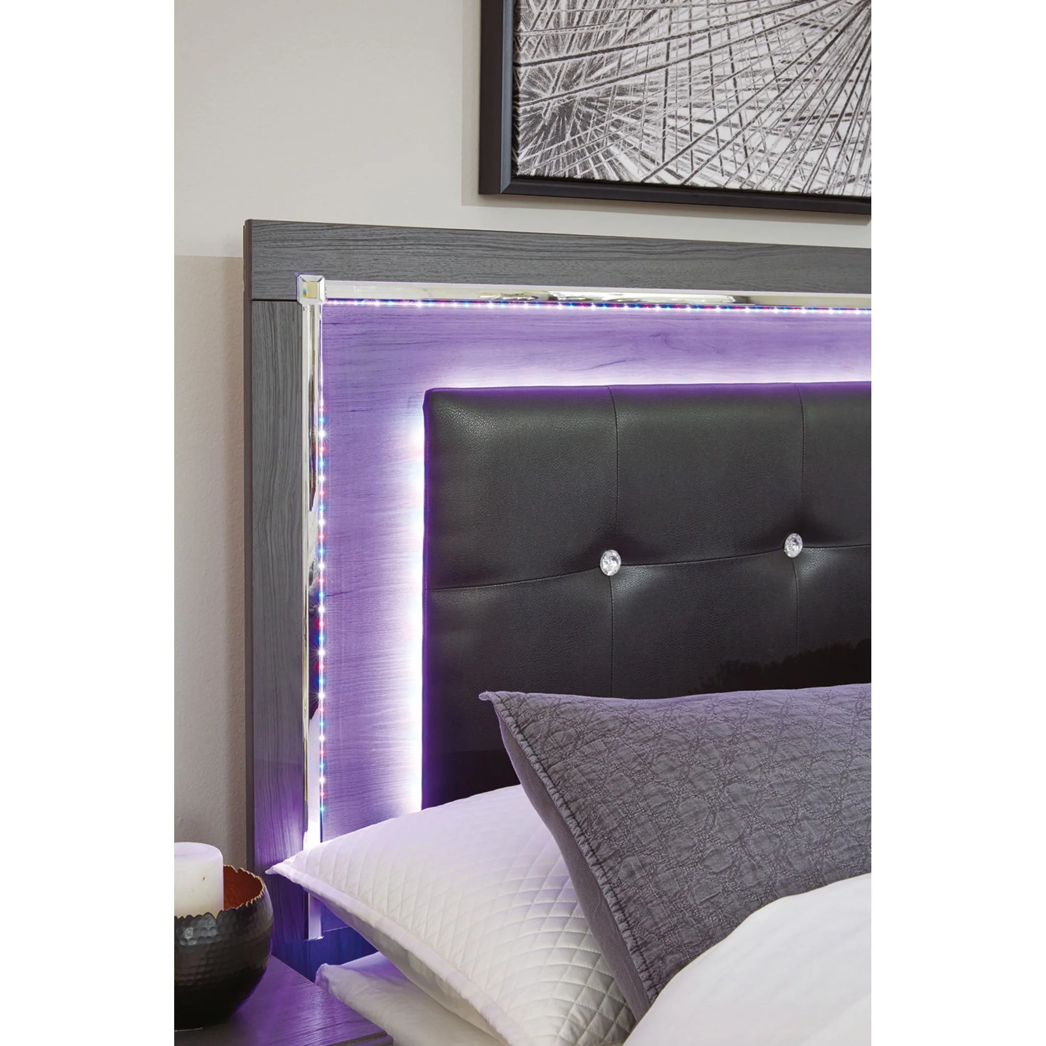 Lodanna Upholstered Headboard - Gray - Image 16