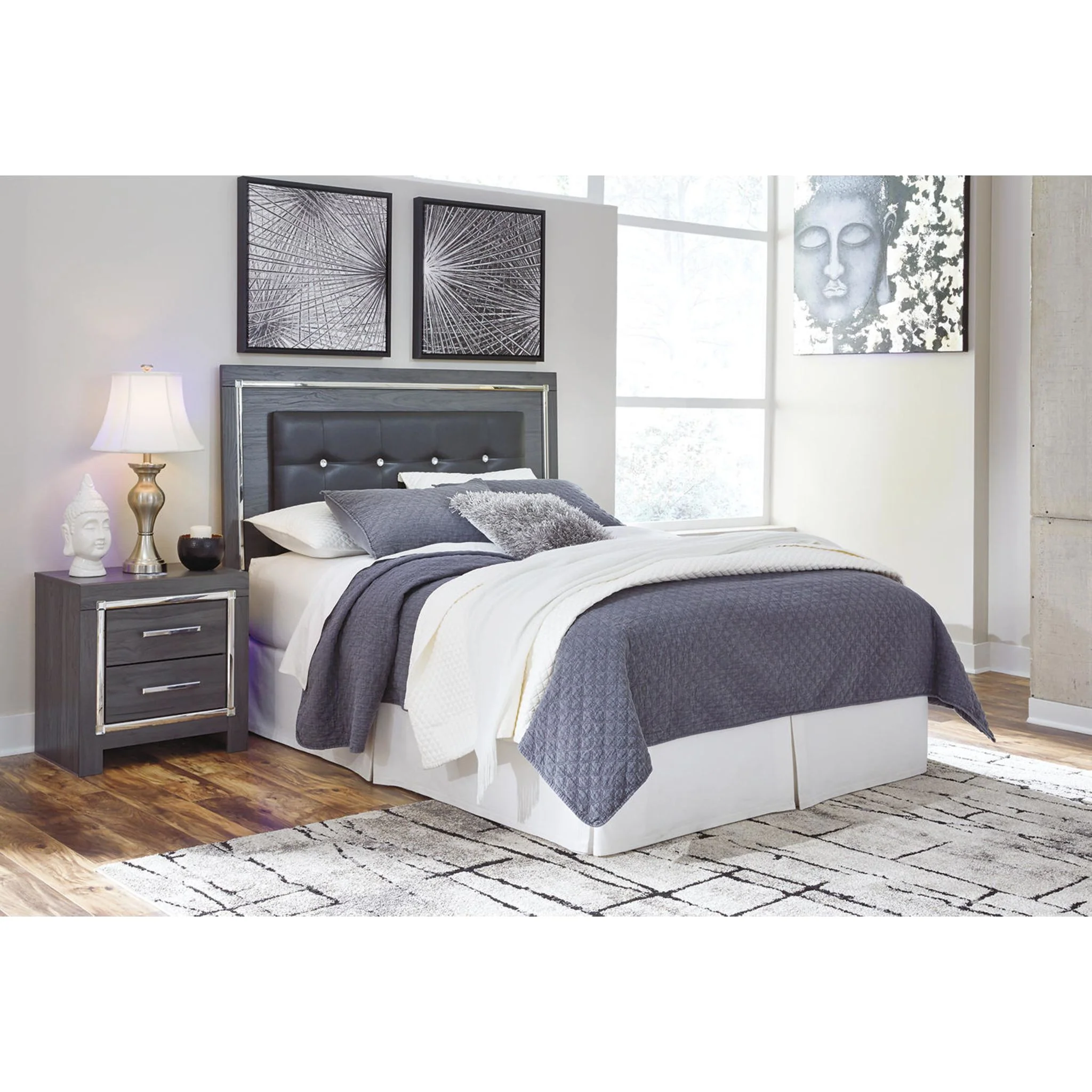 Lodanna Upholstered Headboard - Gray - Image 2