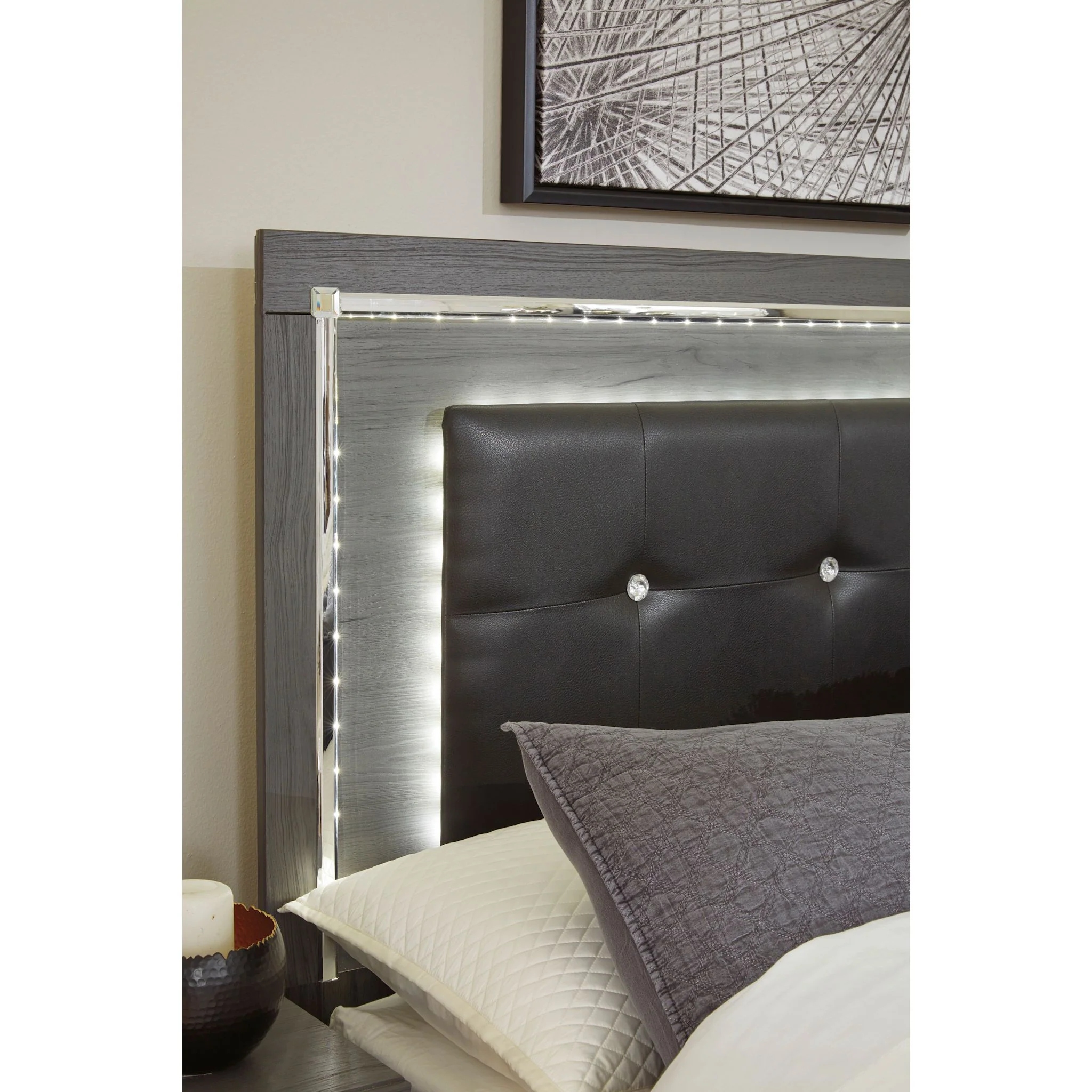 Lodanna Upholstered Headboard - Gray - Image 21