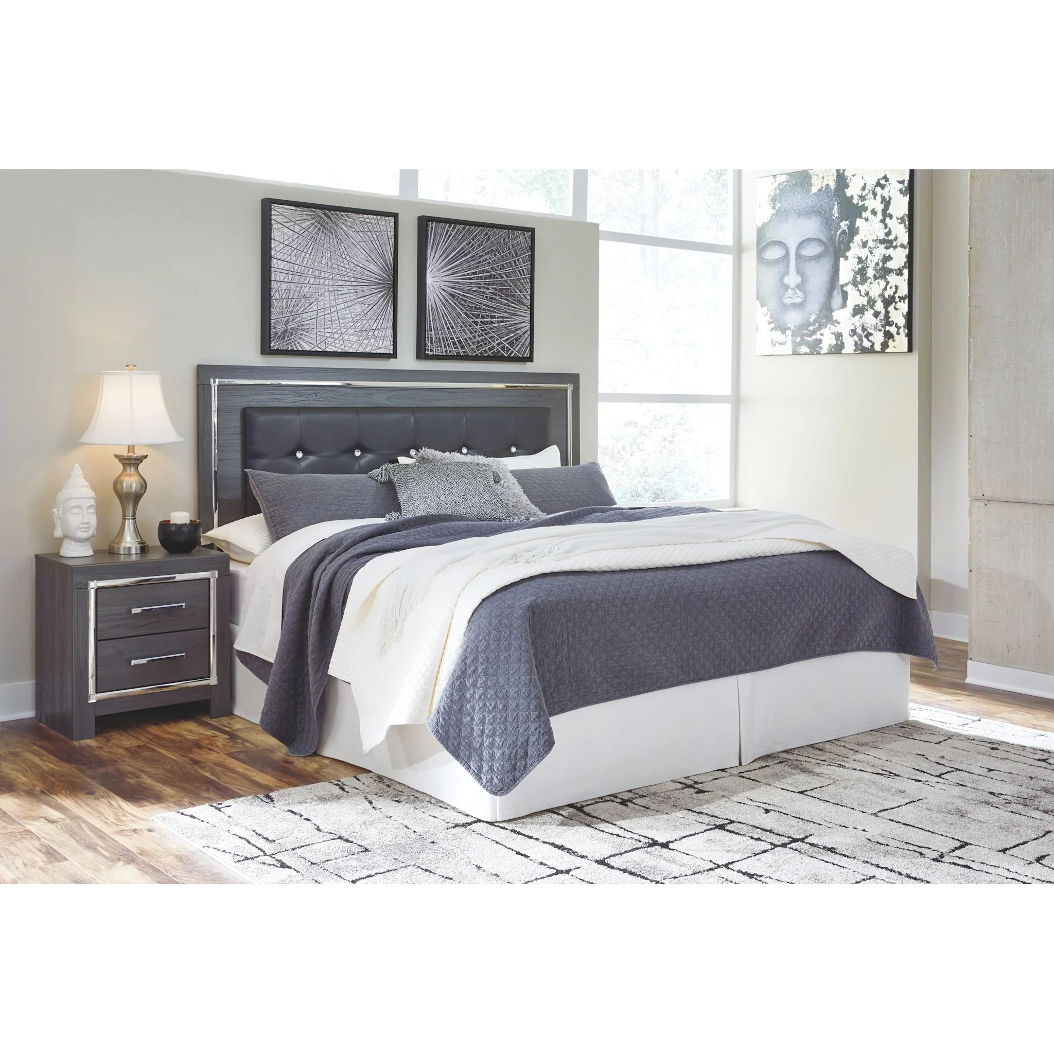 Lodanna Upholstered Headboard - Gray - Image 39