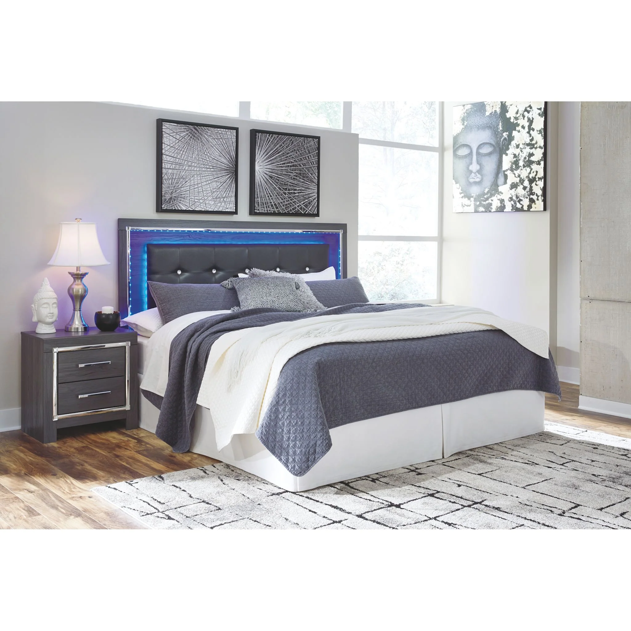 Lodanna Upholstered Headboard - Gray - Image 40