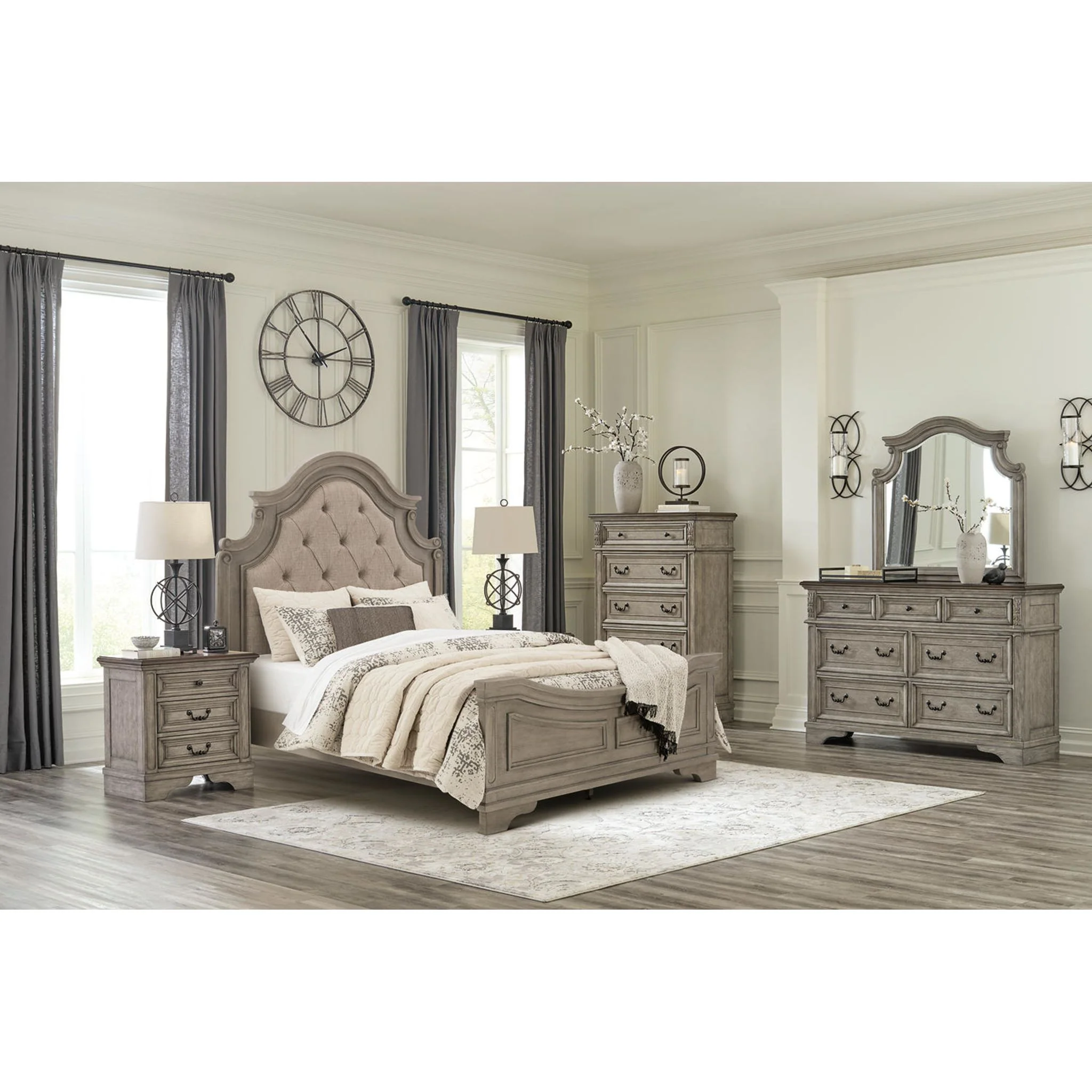 Lodenbay Dresser and Mirror - Antique Gray - Image 7