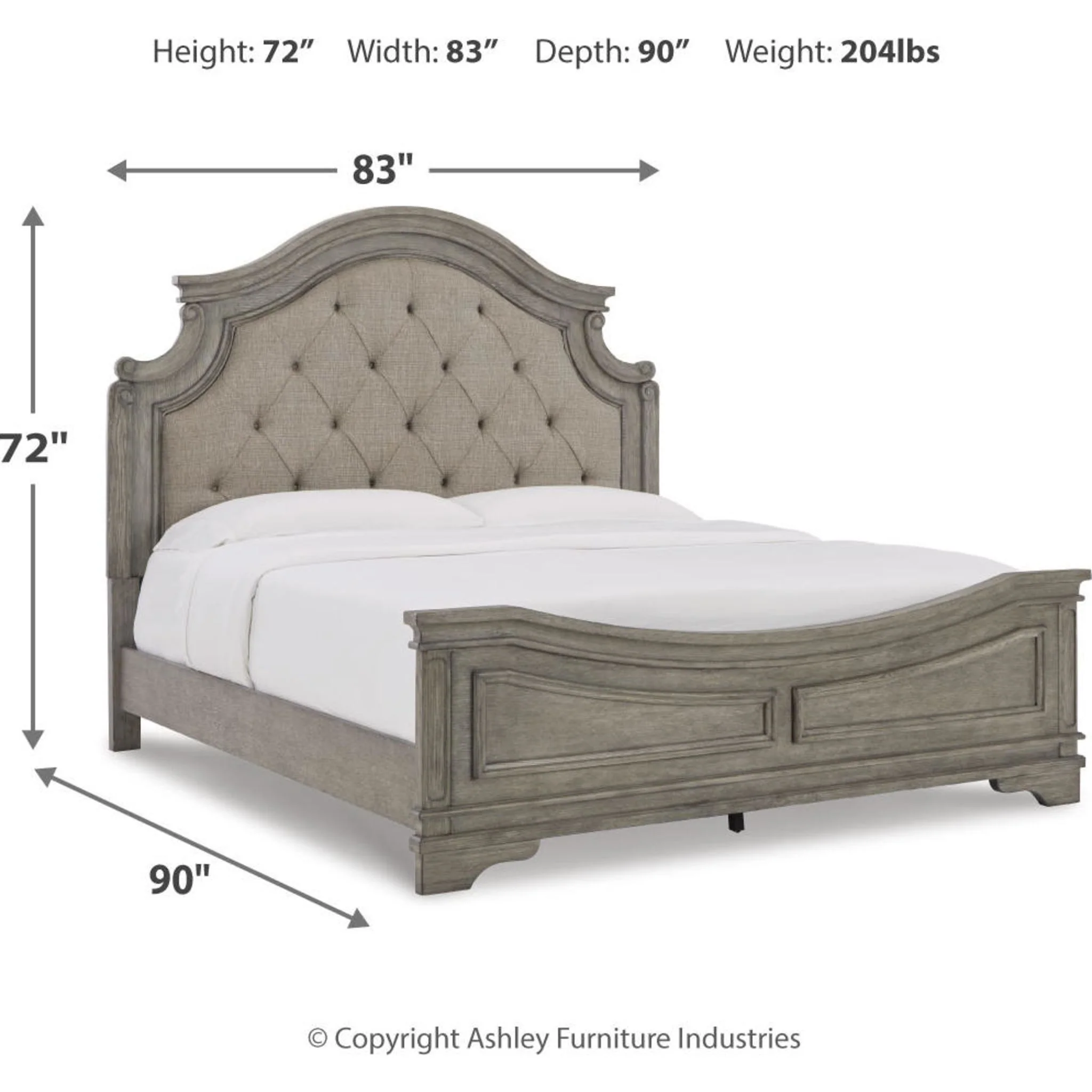 Lodenbay King Panel Bed - Antique Gray - Image 5
