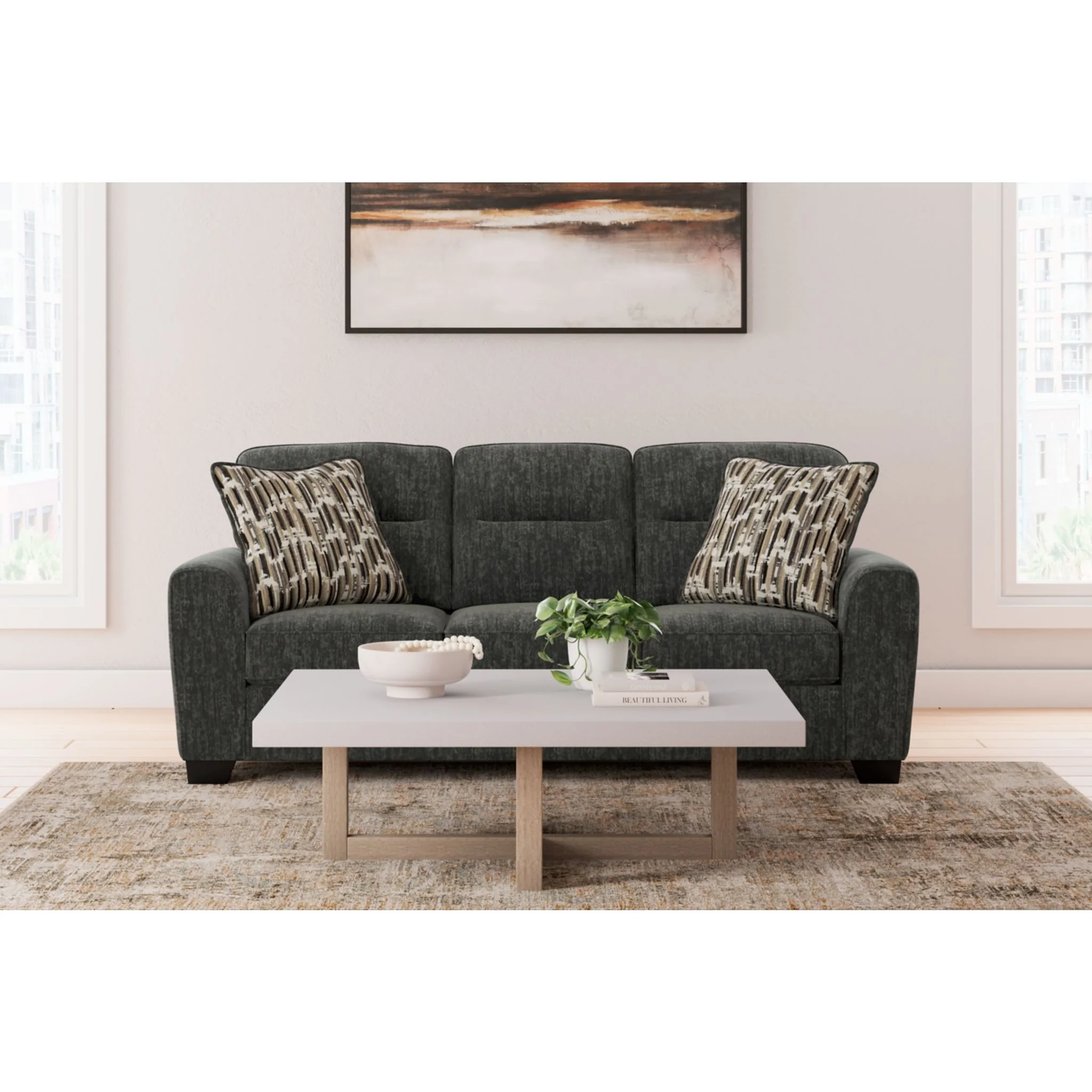 Lonoke Sofa - Gunmetal - Image 2
