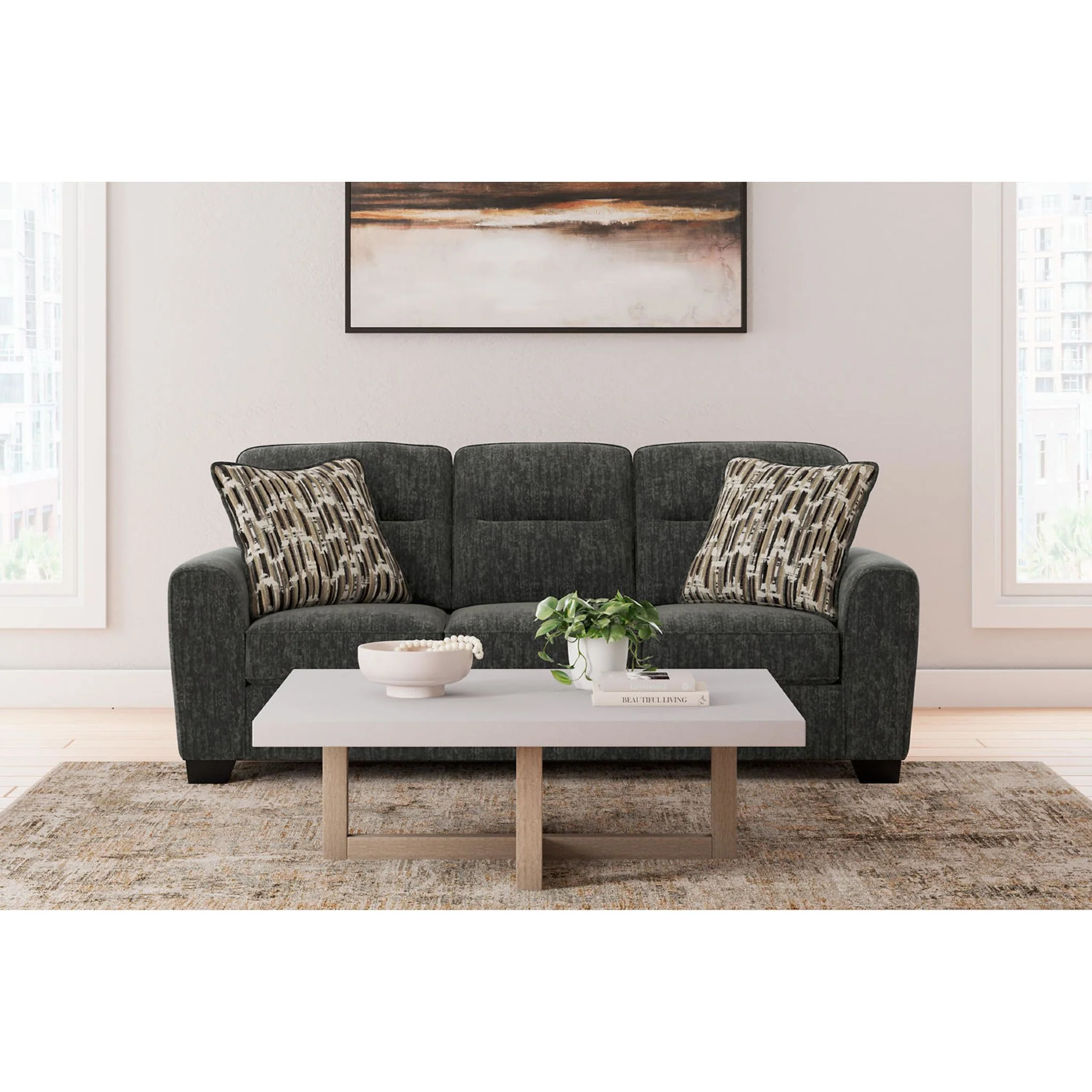 Lonoke Sofa - Gunmetal - Image 7