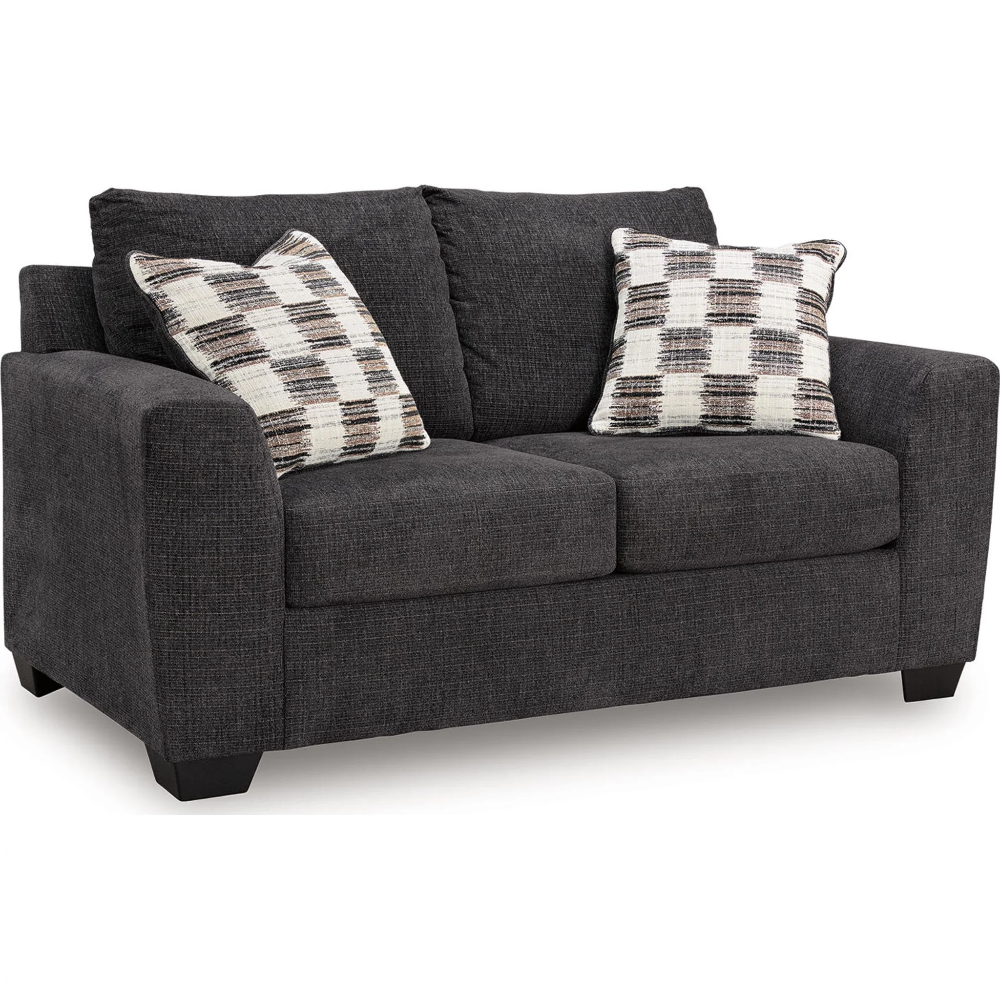 Loreo Loveseat - Ebony - Image 2