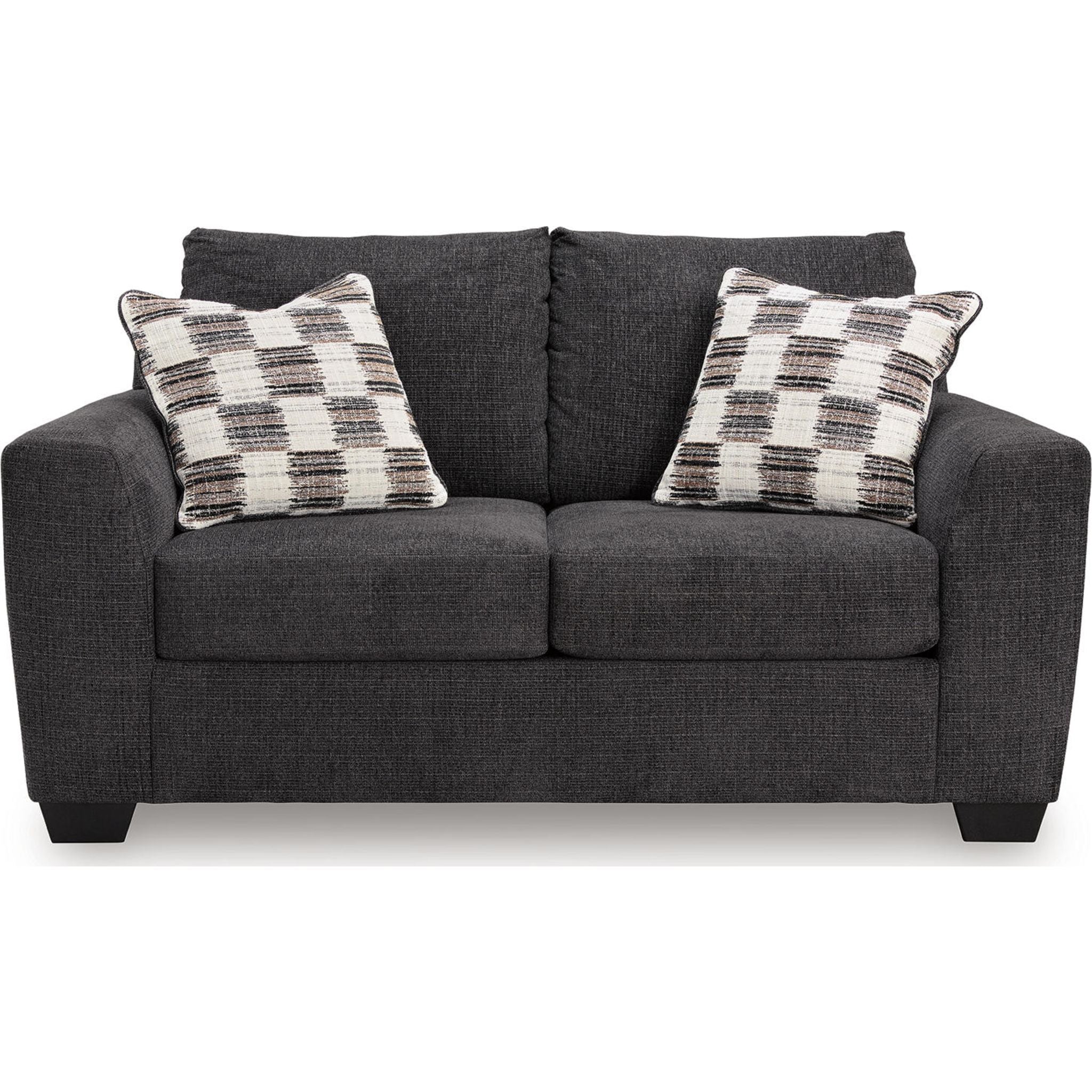 Loreo Loveseat - Ebony - Image 4