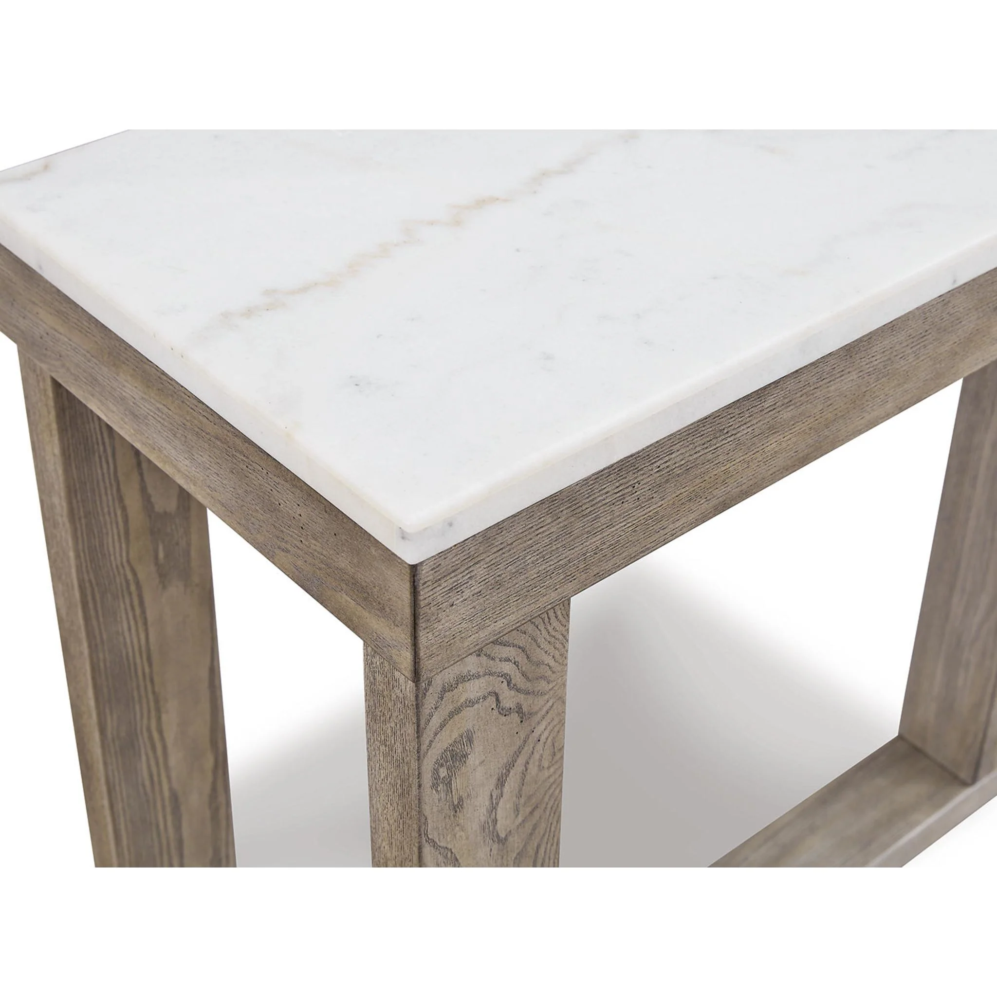 Loyaska Sofa Table - Brown/Ivory - Image 4