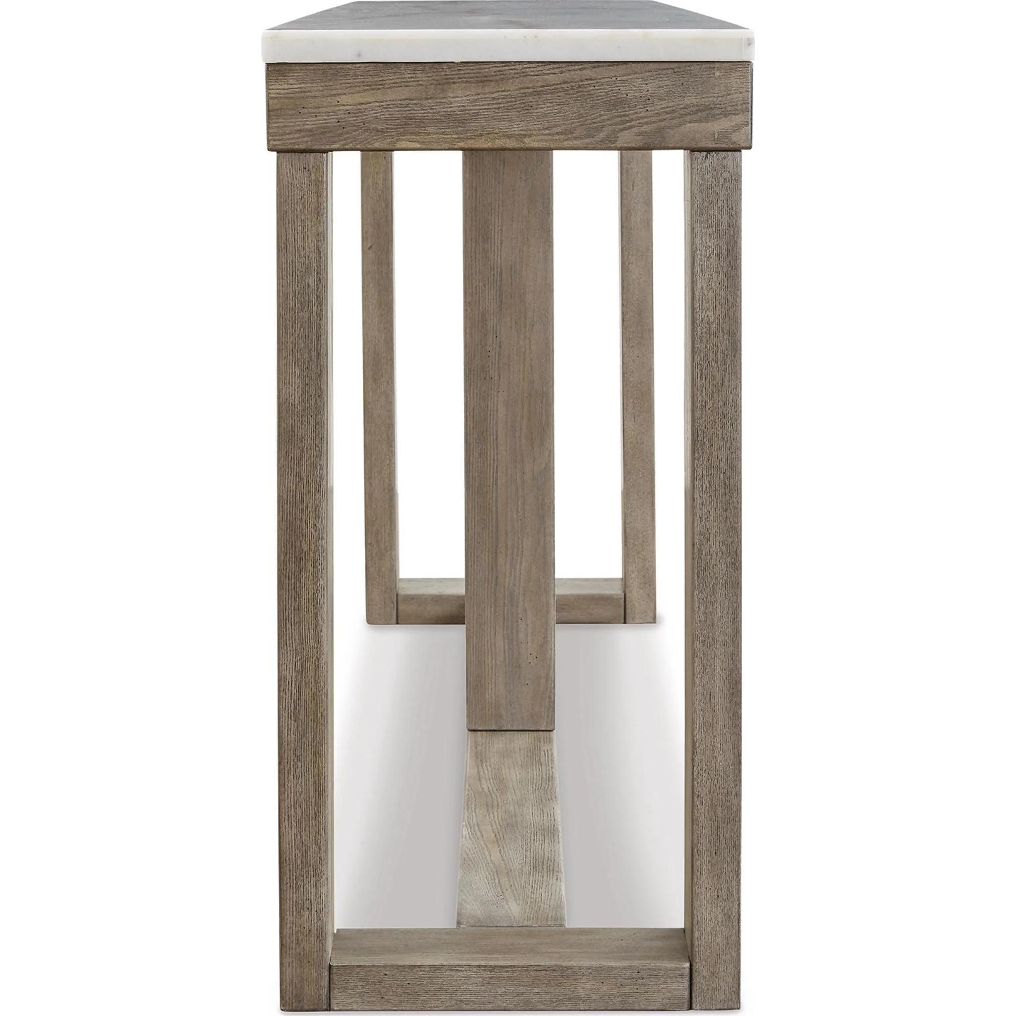 Loyaska Sofa Table - Brown/Ivory - Image 6