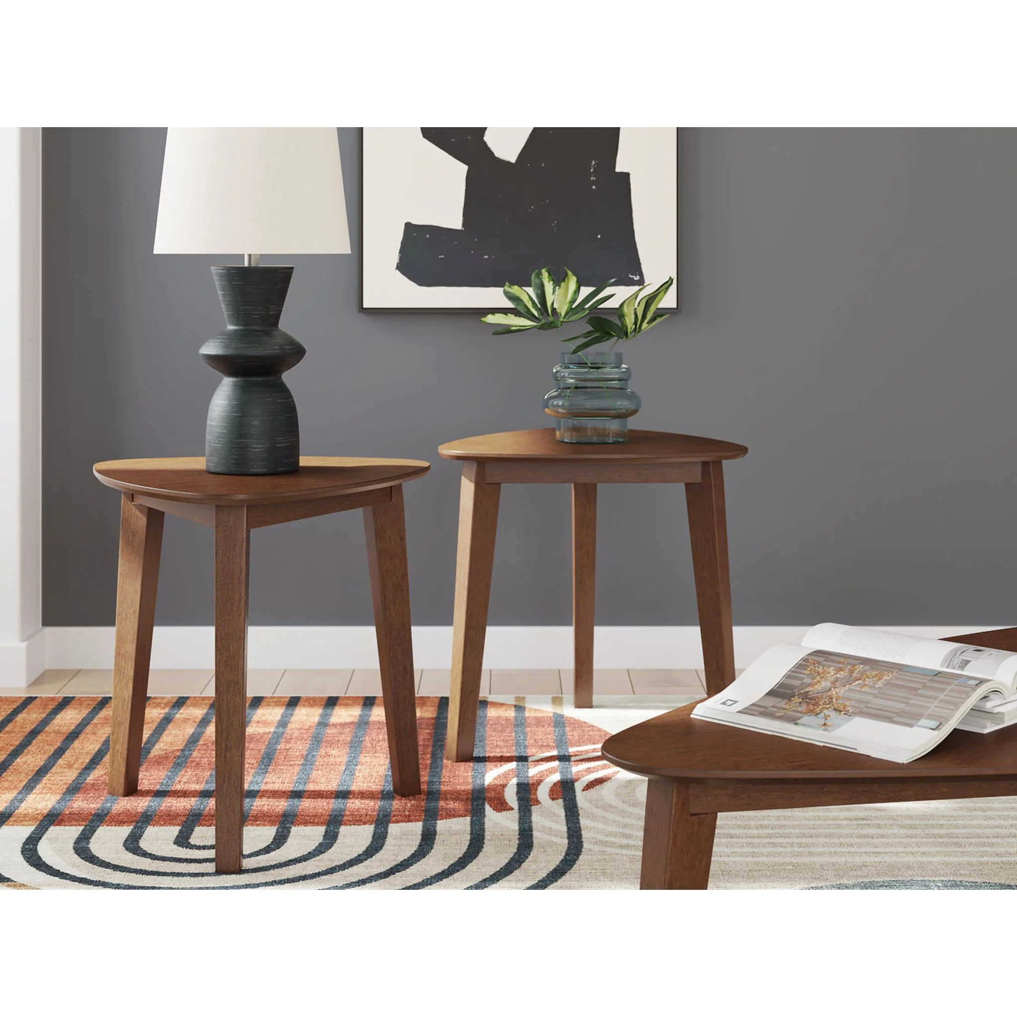 Lyncott 3 Pack Tables - Brown - Image 13