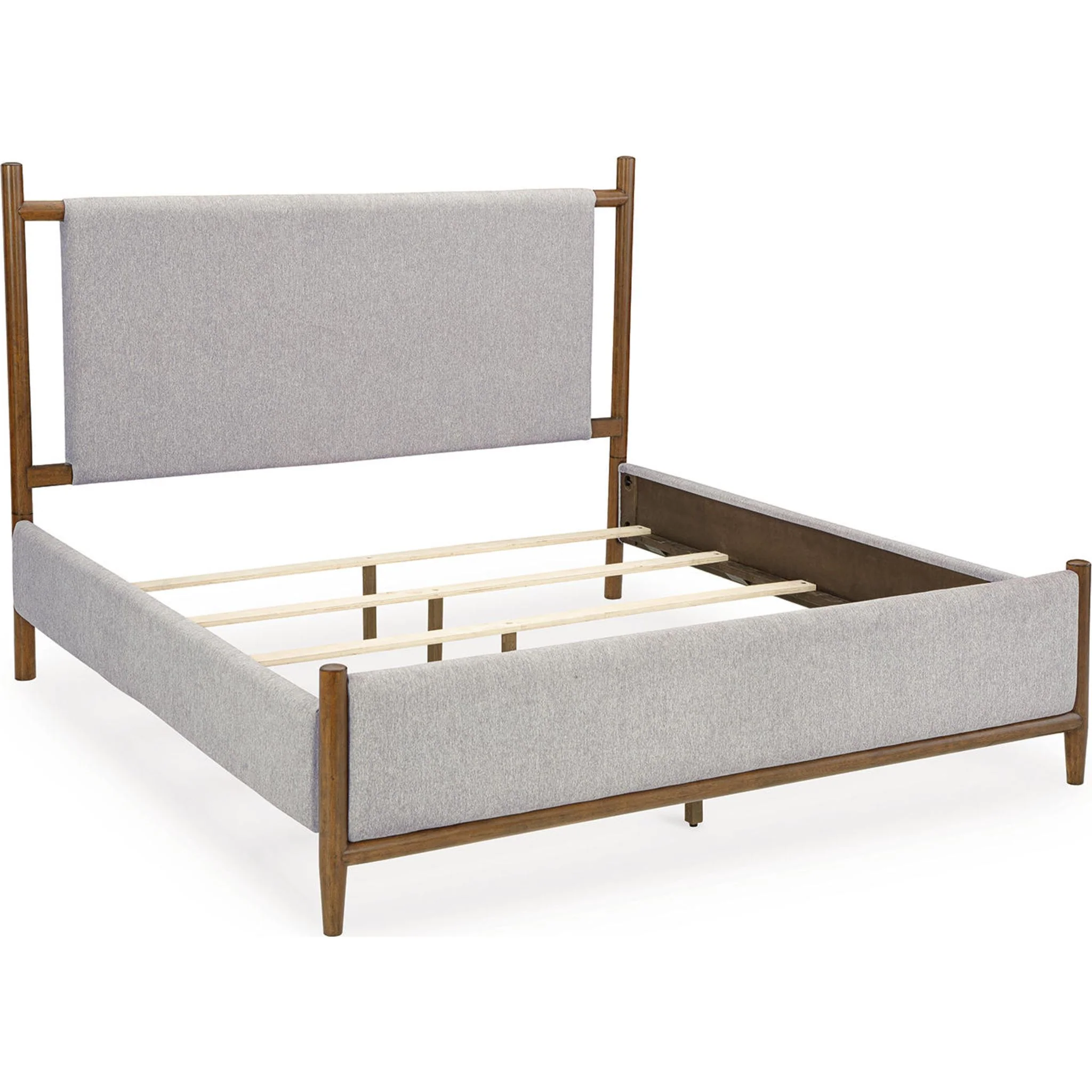 Lyncott 6 Piece Queen Upholstered Bedroom - Brown - Image 10