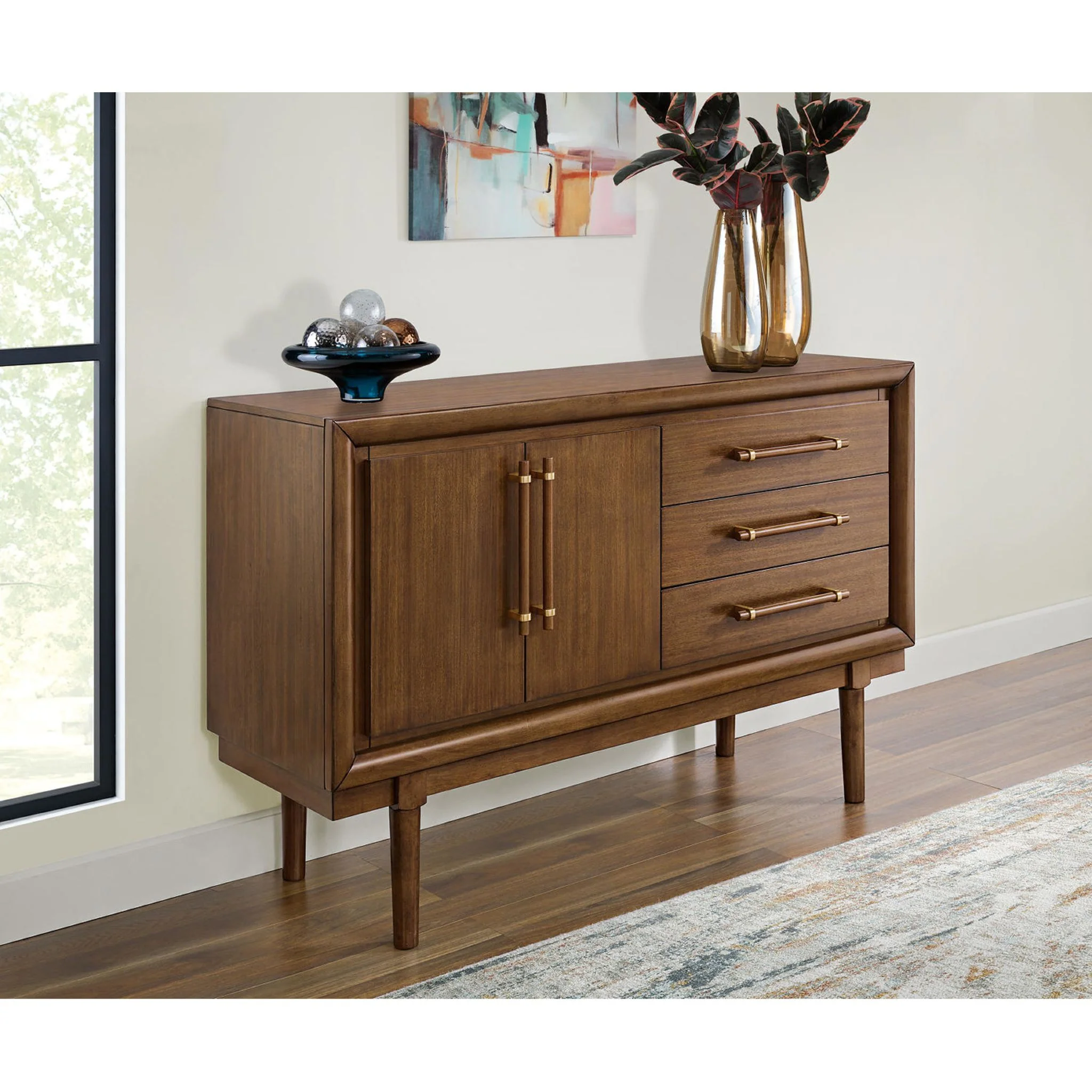 Lyncott Dining Server - Brown - (D615-60) - Image 2