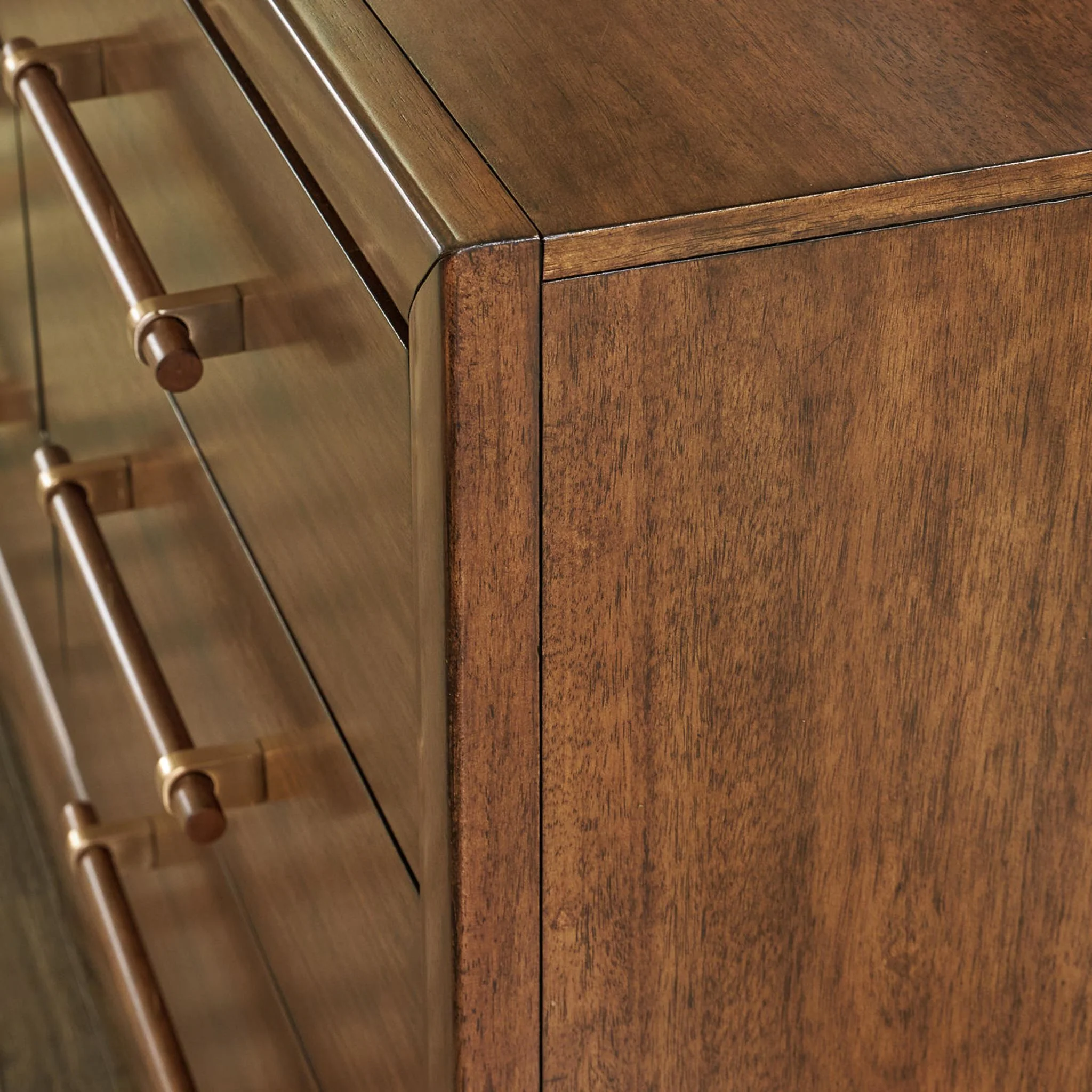 Lyncott Dresser and Mirror - Brown - Image 5