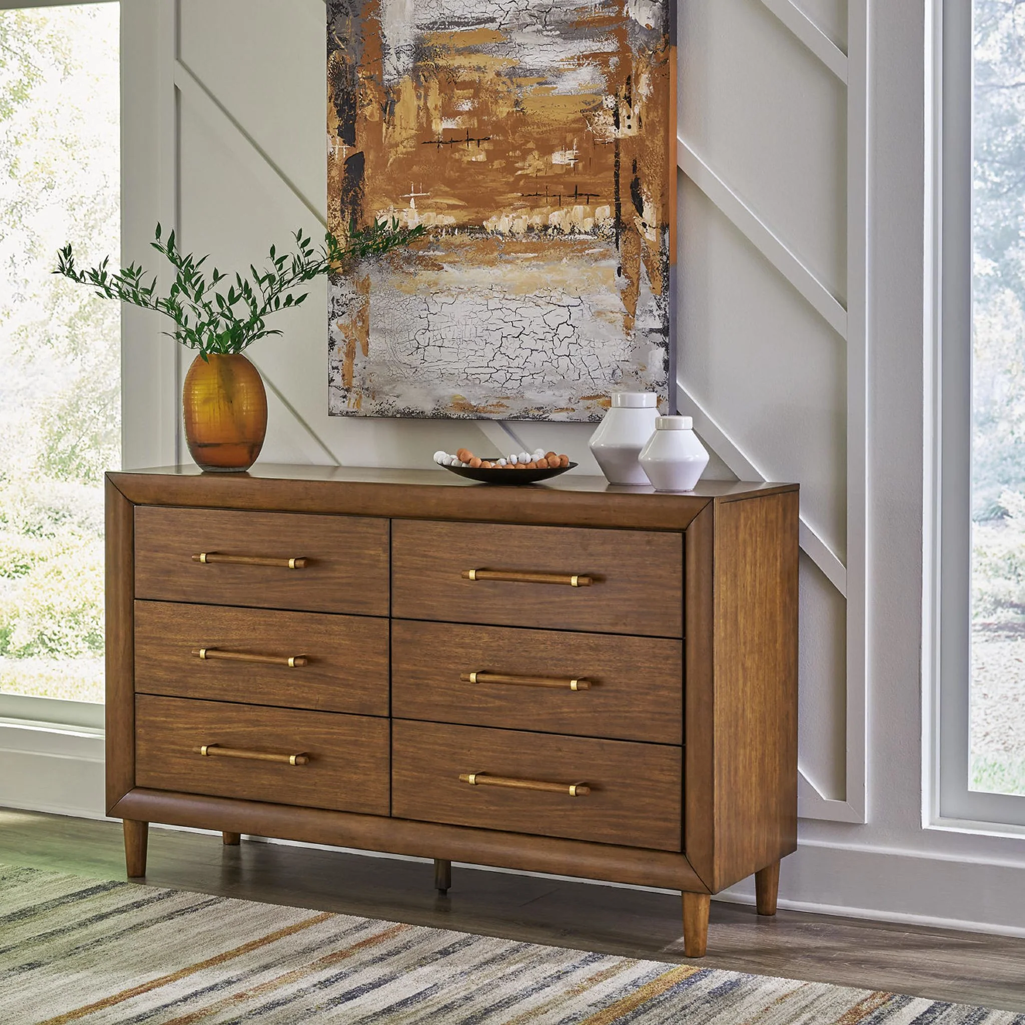 Lyncott Dresser - Brown - Image 2