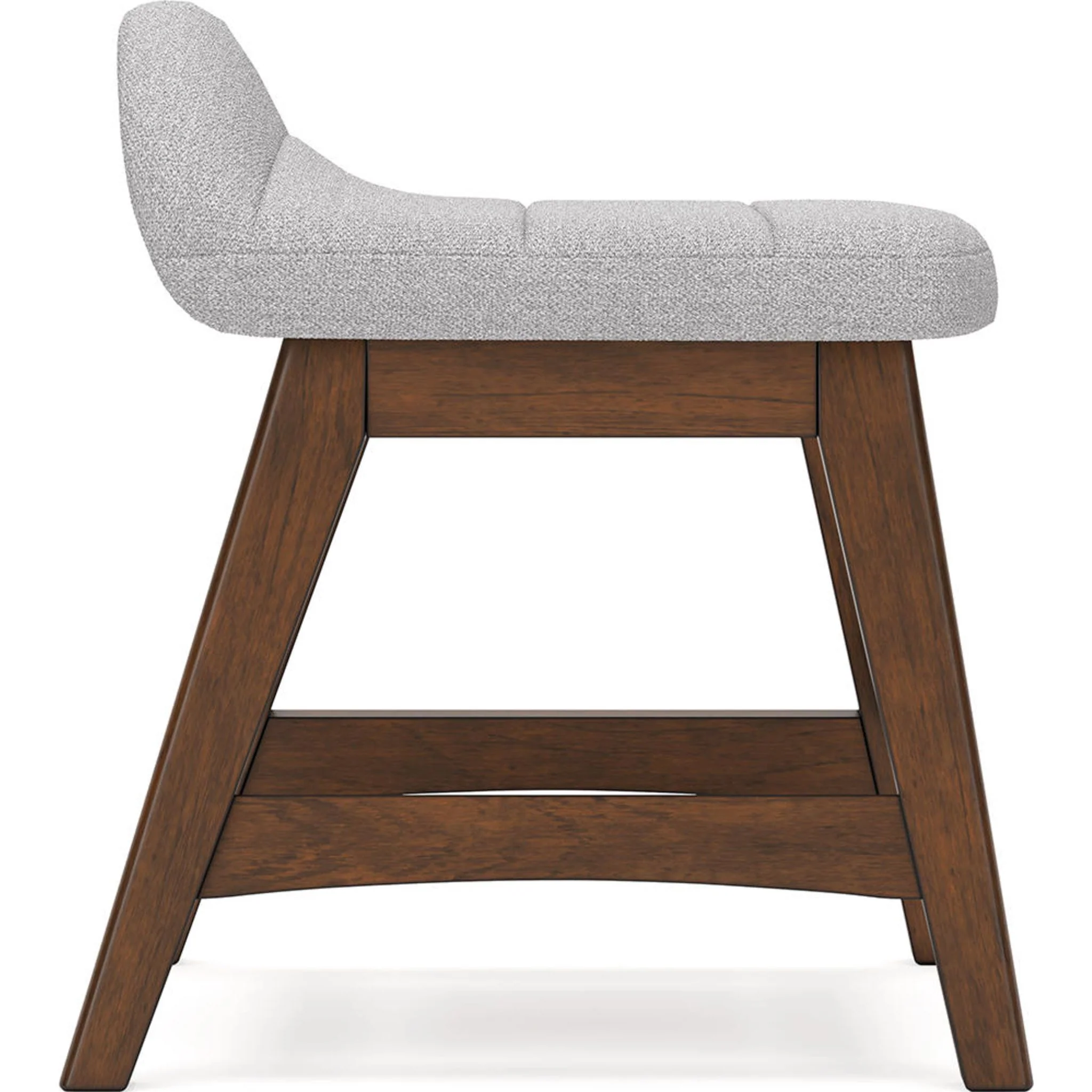 Lyncott Office Chair - Light Gray/Brown - Image 9