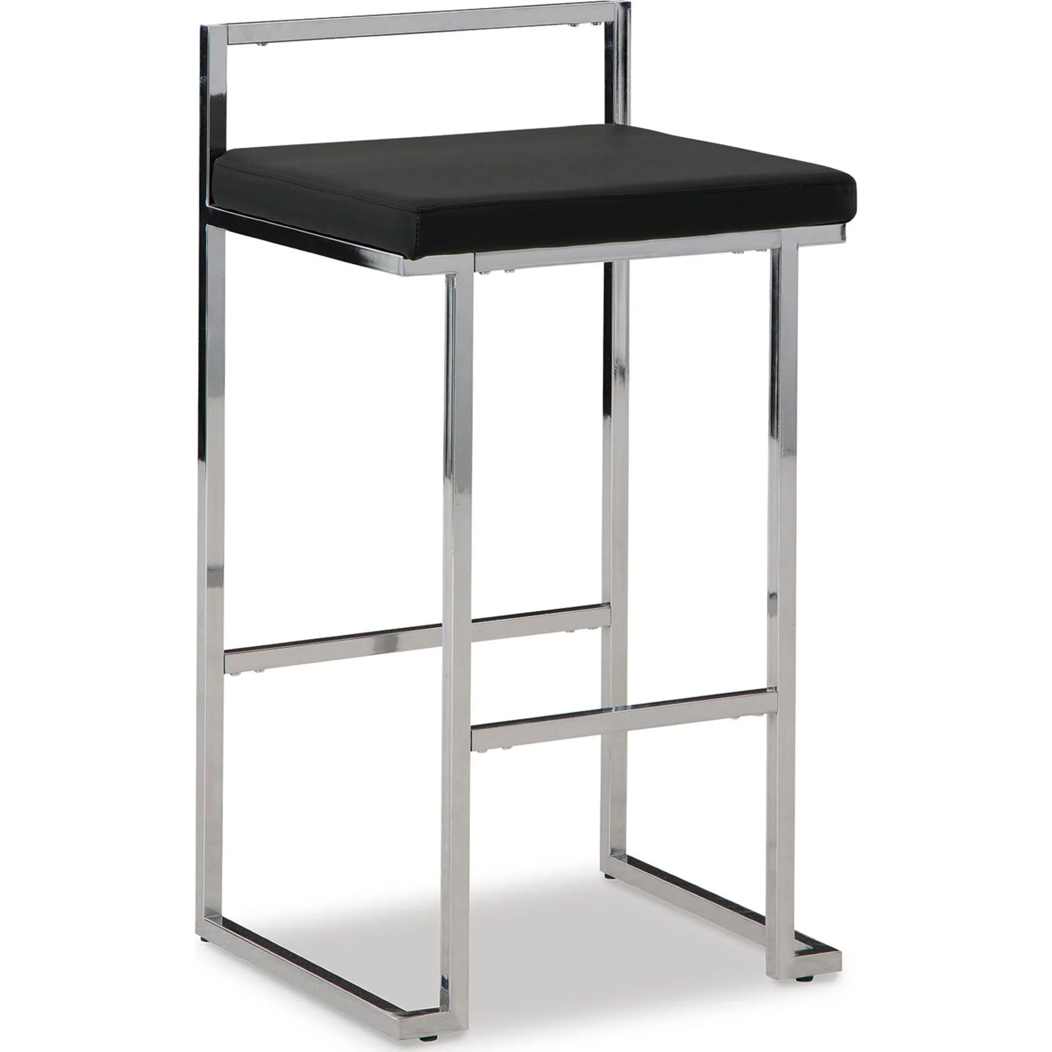 Madanere Bar Height Stool - Black/Chrome - (D275-630)