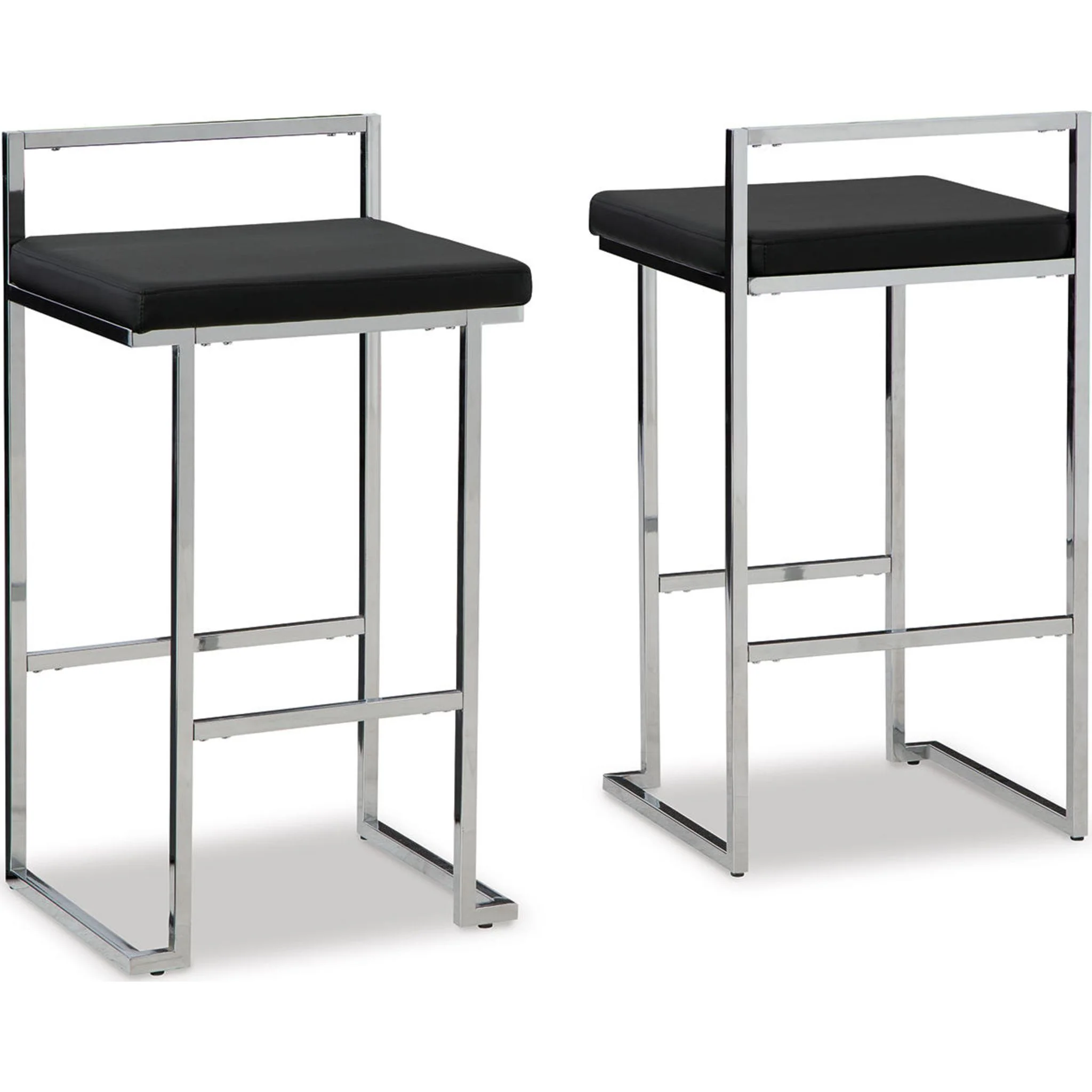 Madanere Bar Height Stool - Black/Chrome - (D275-630) - Image 13