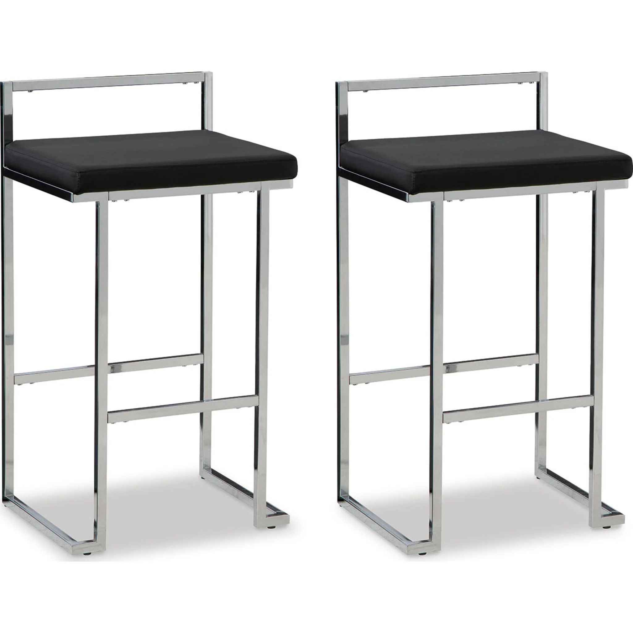 Madanere Bar Height Stool - Black/Chrome - (D275-630) - Image 14