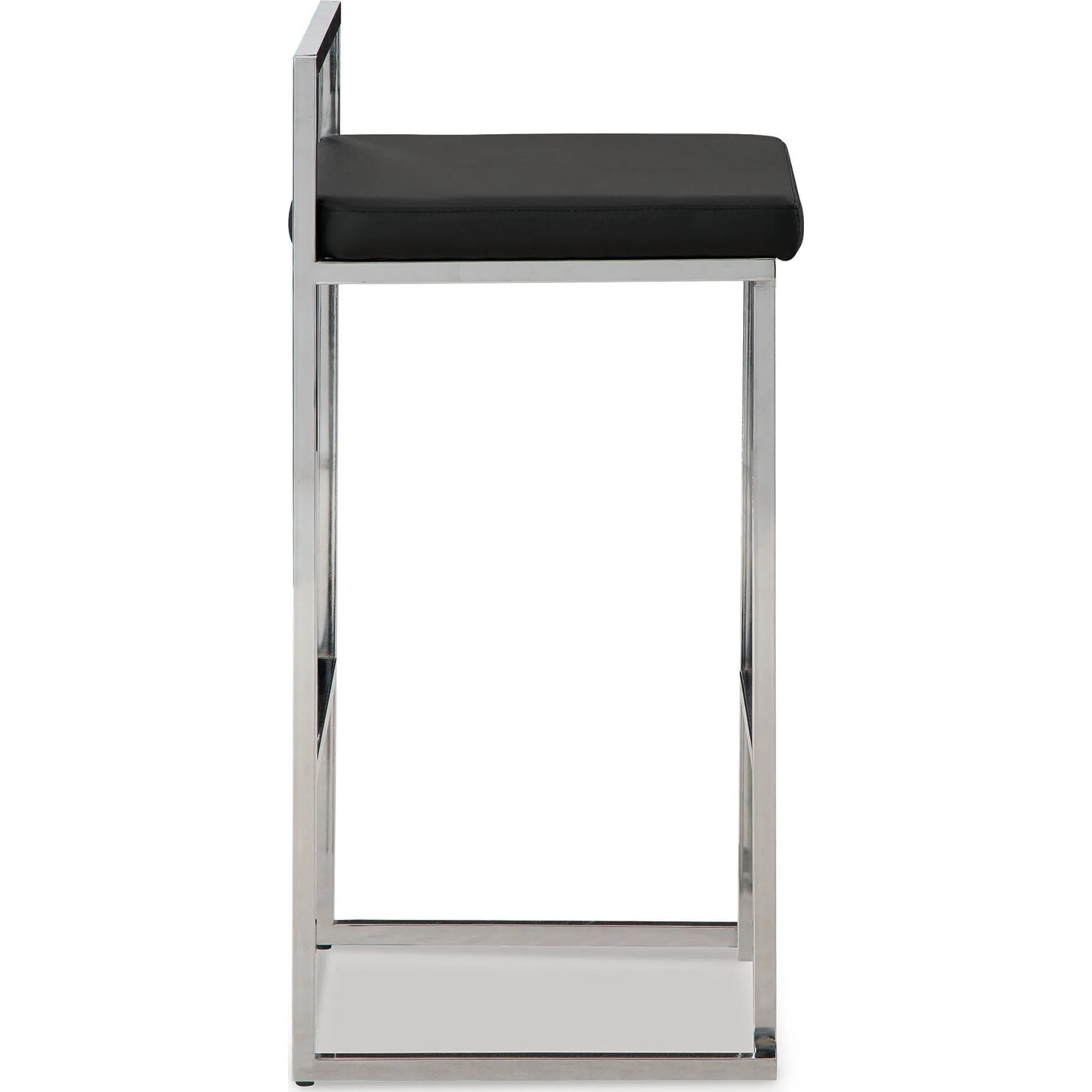 Madanere Bar Height Stool - Black/Chrome - (D275-630) - Image 18
