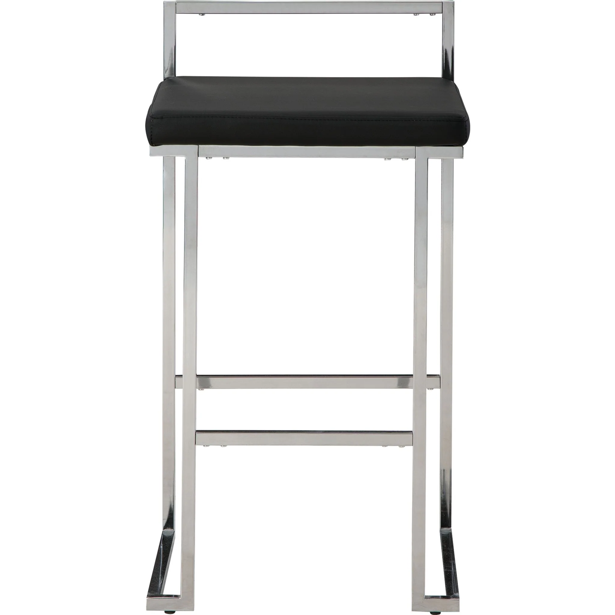Madanere Bar Height Stool - Black/Chrome - (D275-630) - Image 5