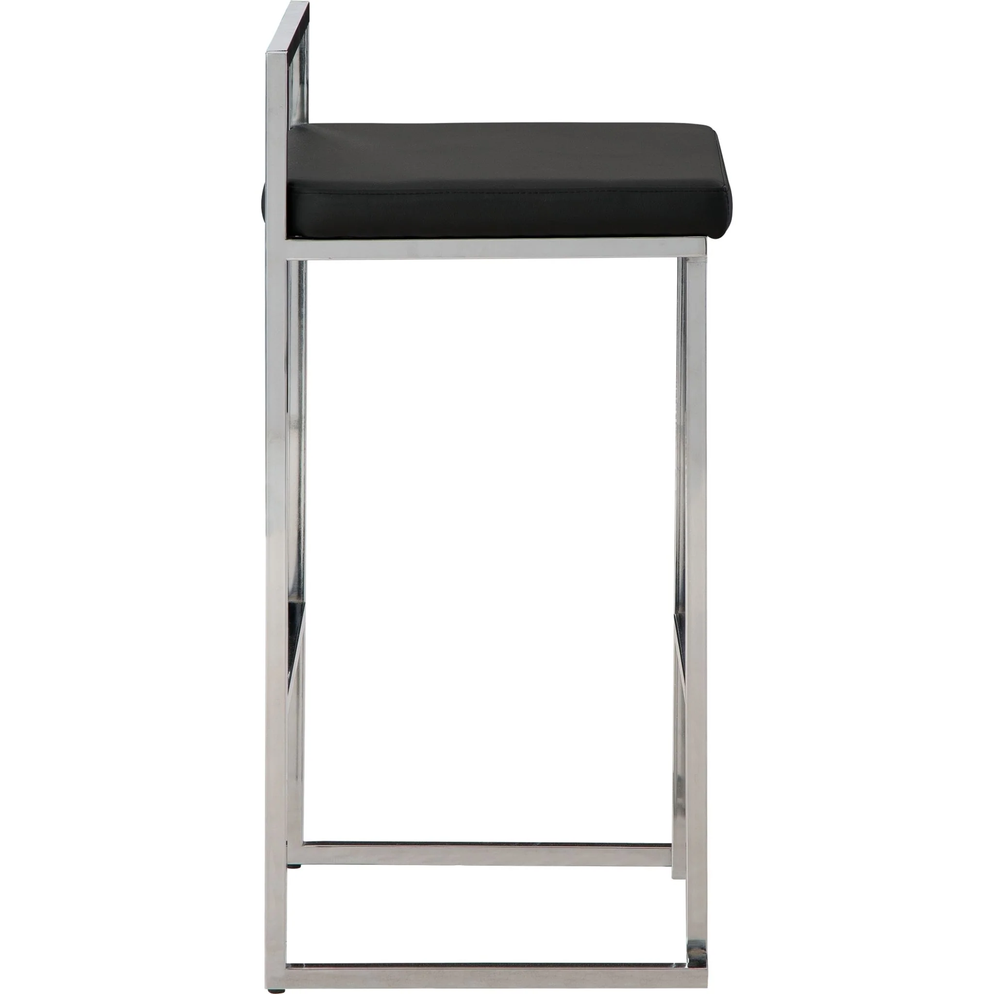Madanere Bar Height Stool - Black/Chrome - (D275-630) - Image 6