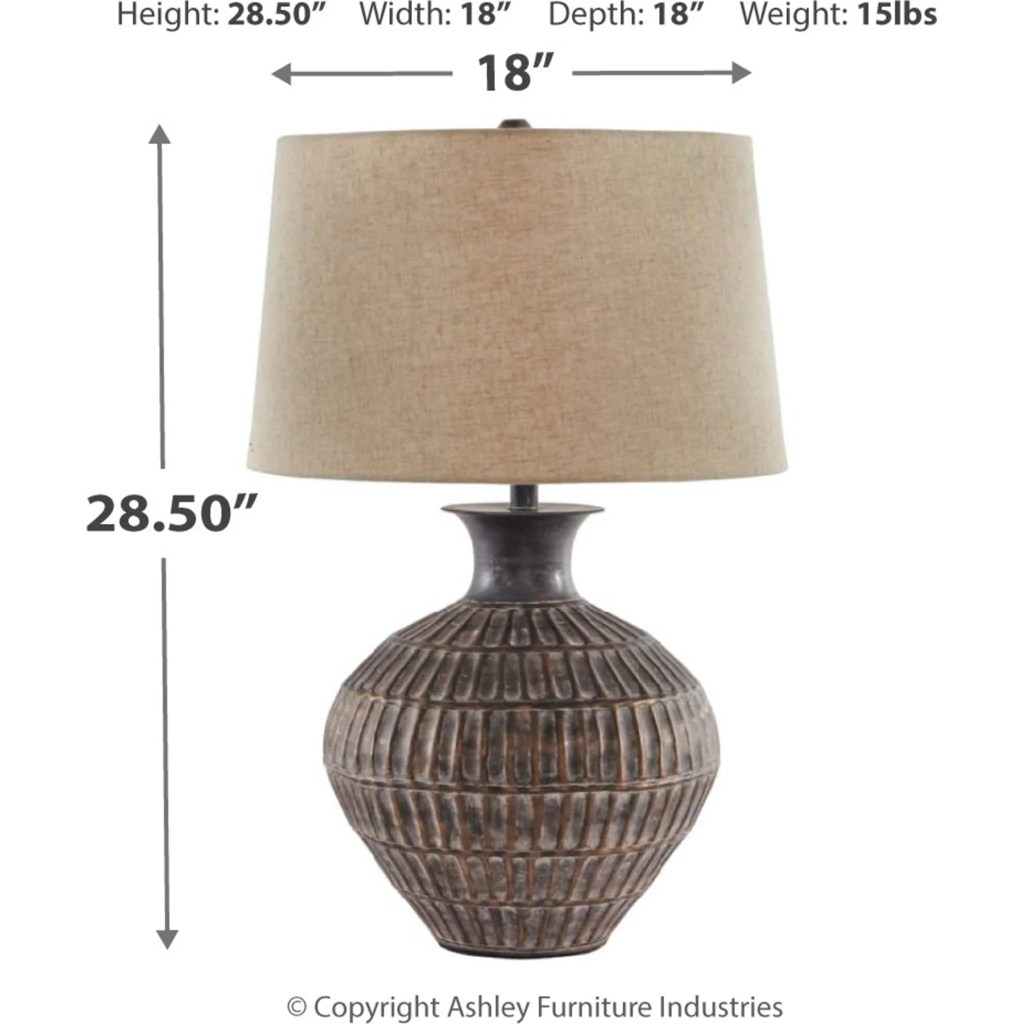 Magan Table Lamp 27.75" - Image 4