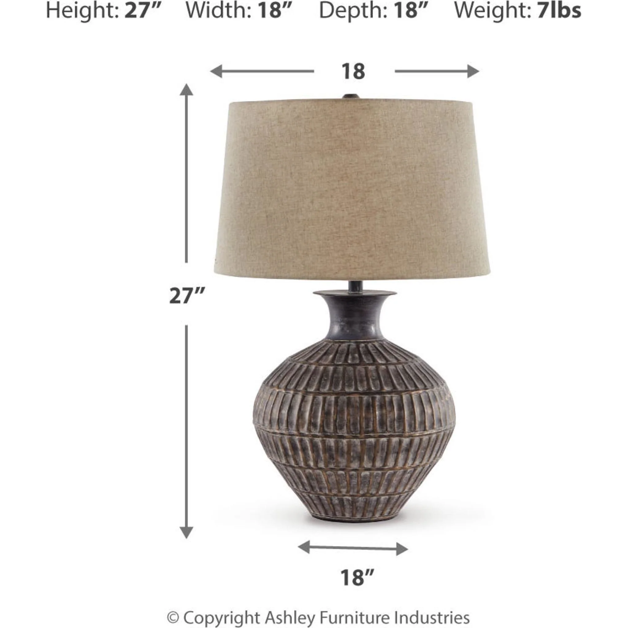 Magan Table Lamp 27.75" - Image 8