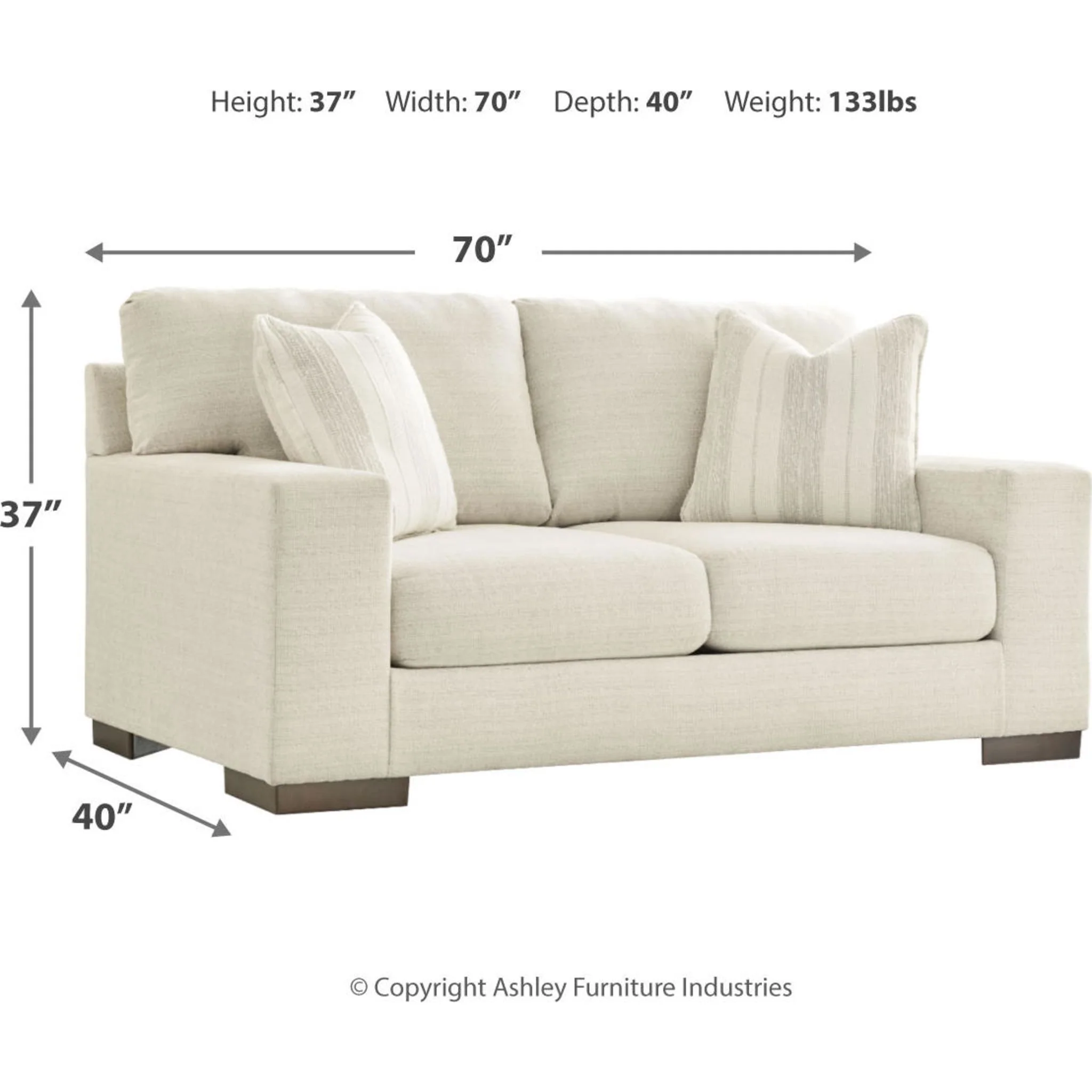 Maggie Loveseat - Birch - Image 12