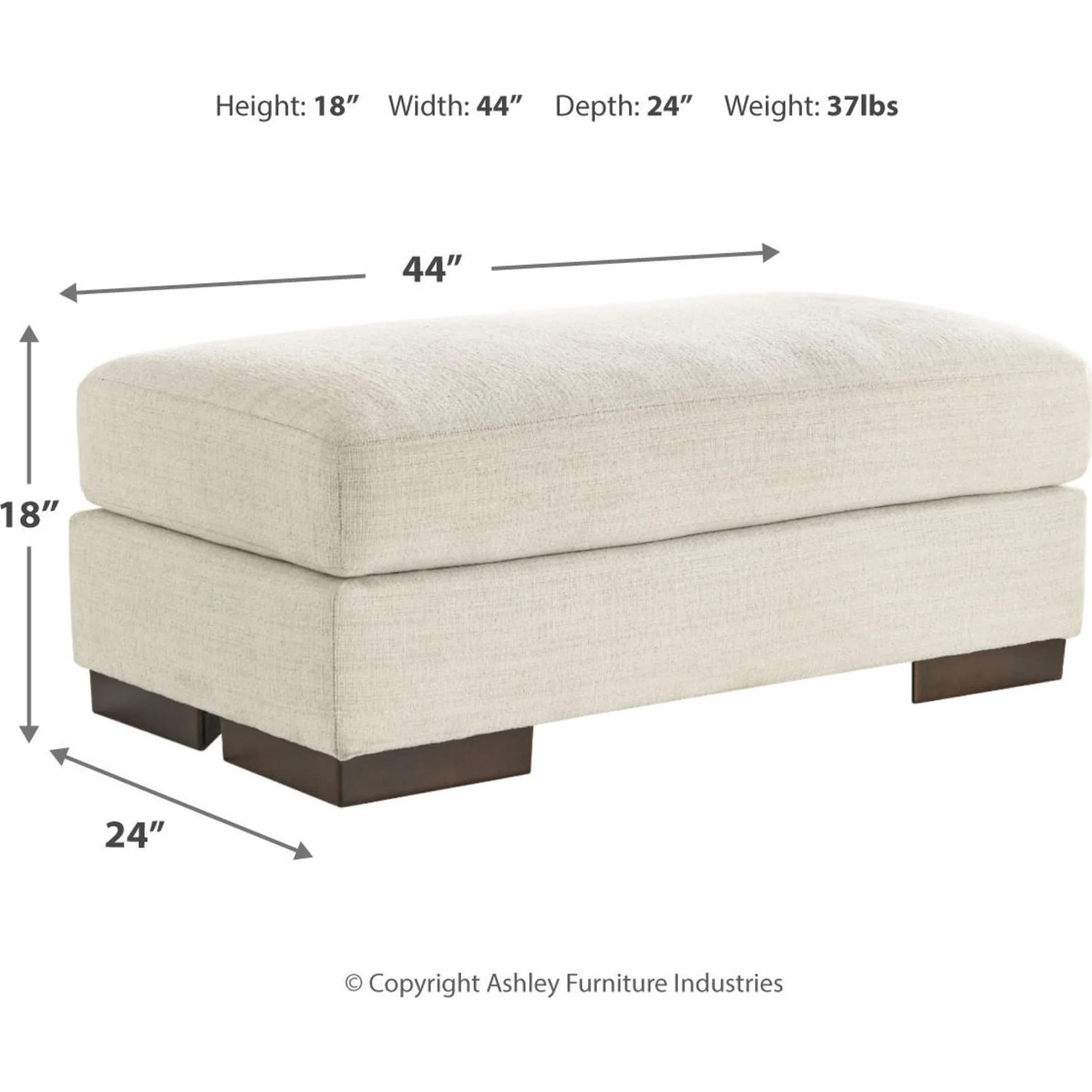 Maggie Ottoman - Birch - Image 9