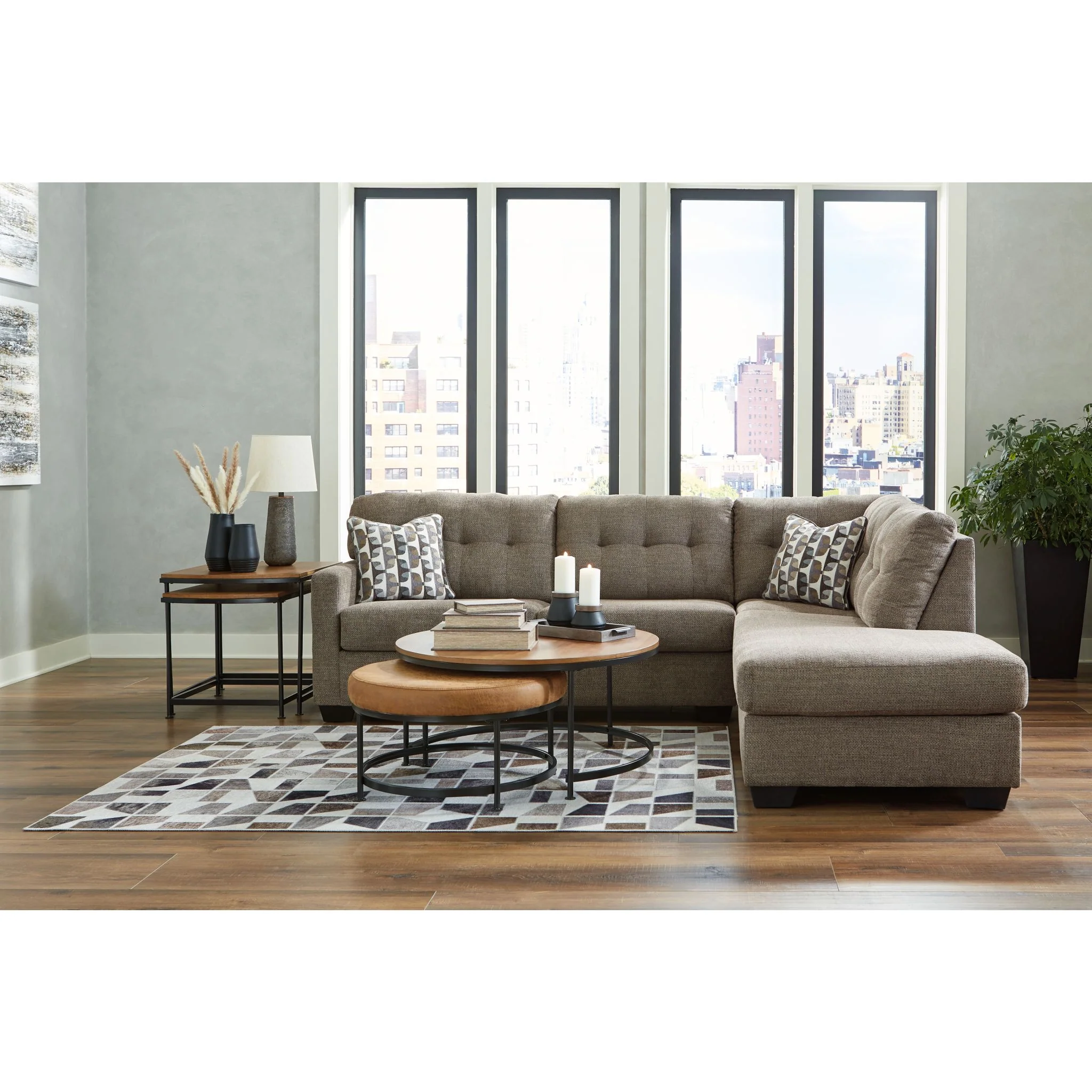 Mahoney 2 Piece Sectional with Chaise - Image 47