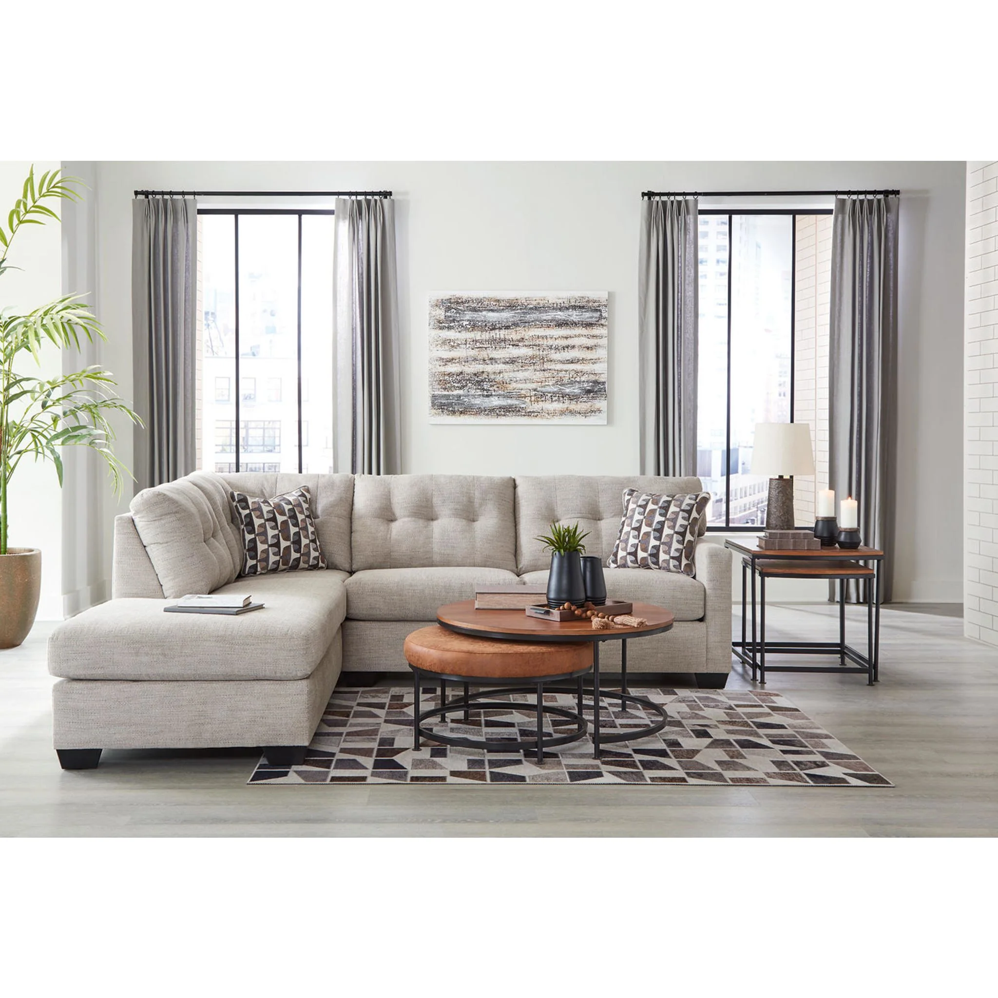 Mahoney 2 Piece Sectional with Chaise - Image 9