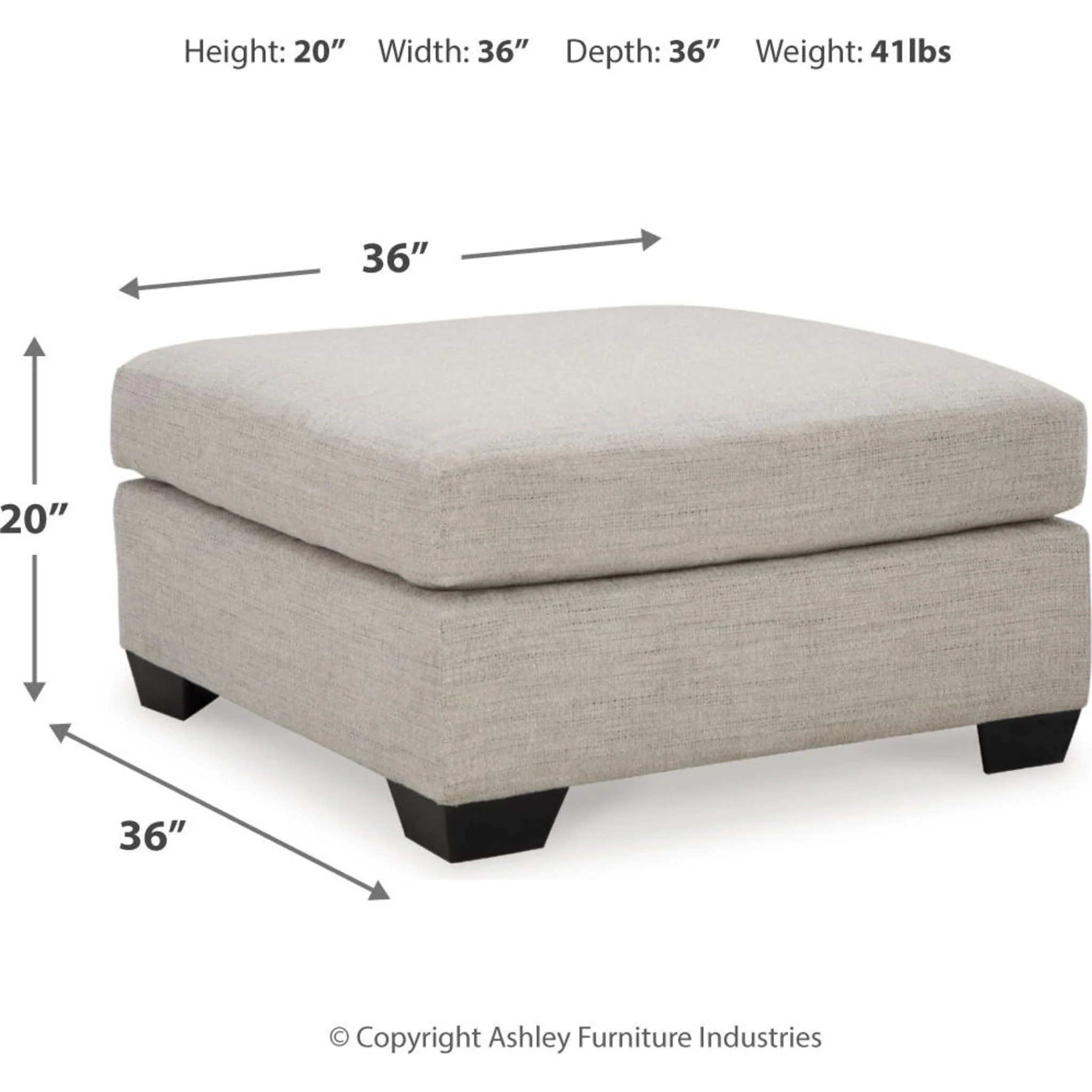 Mahoney Oversized Accent Ottoman - Image 15